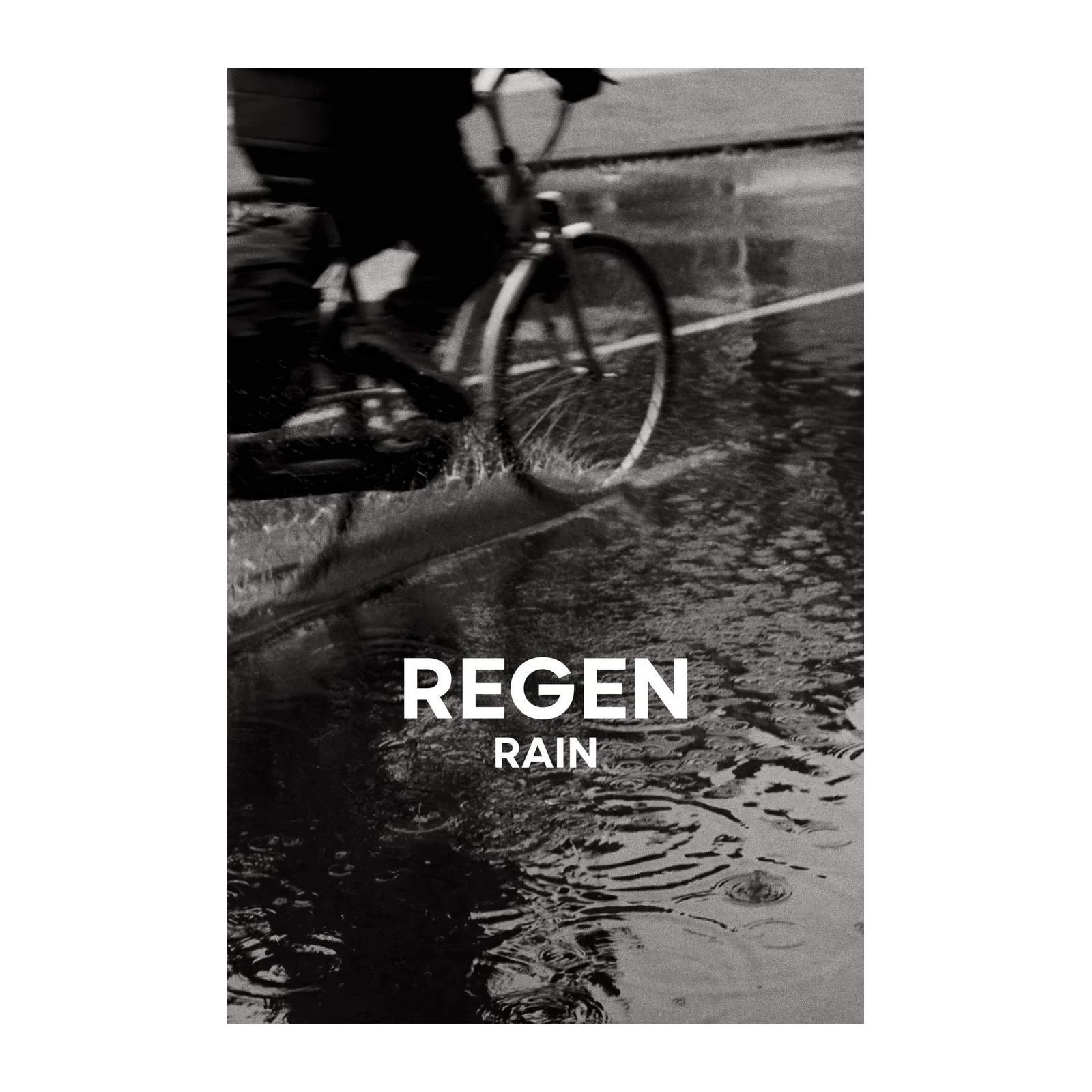 Regen Rain Biker Wall Art