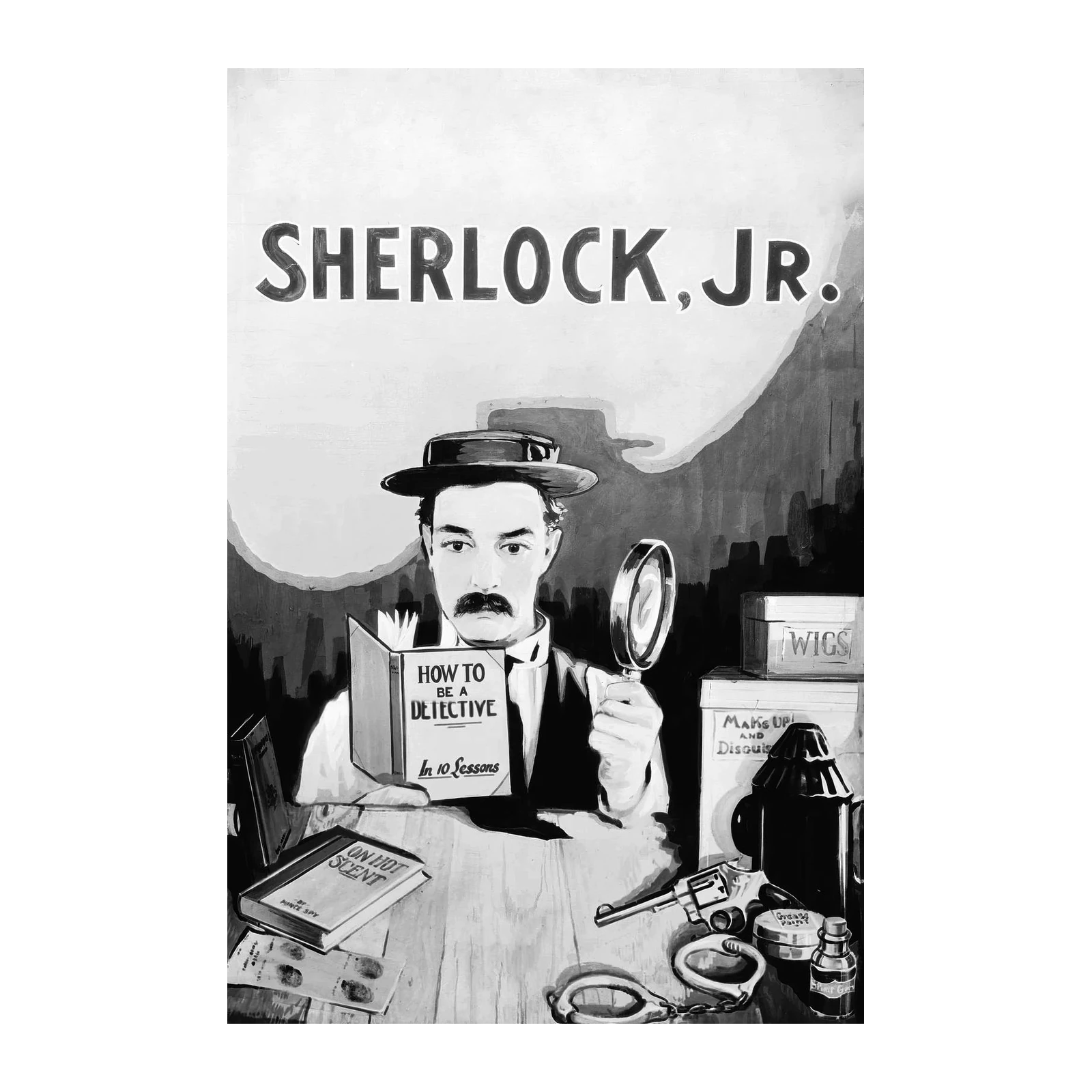 Sherlock Jr. Detective Art Wall Art