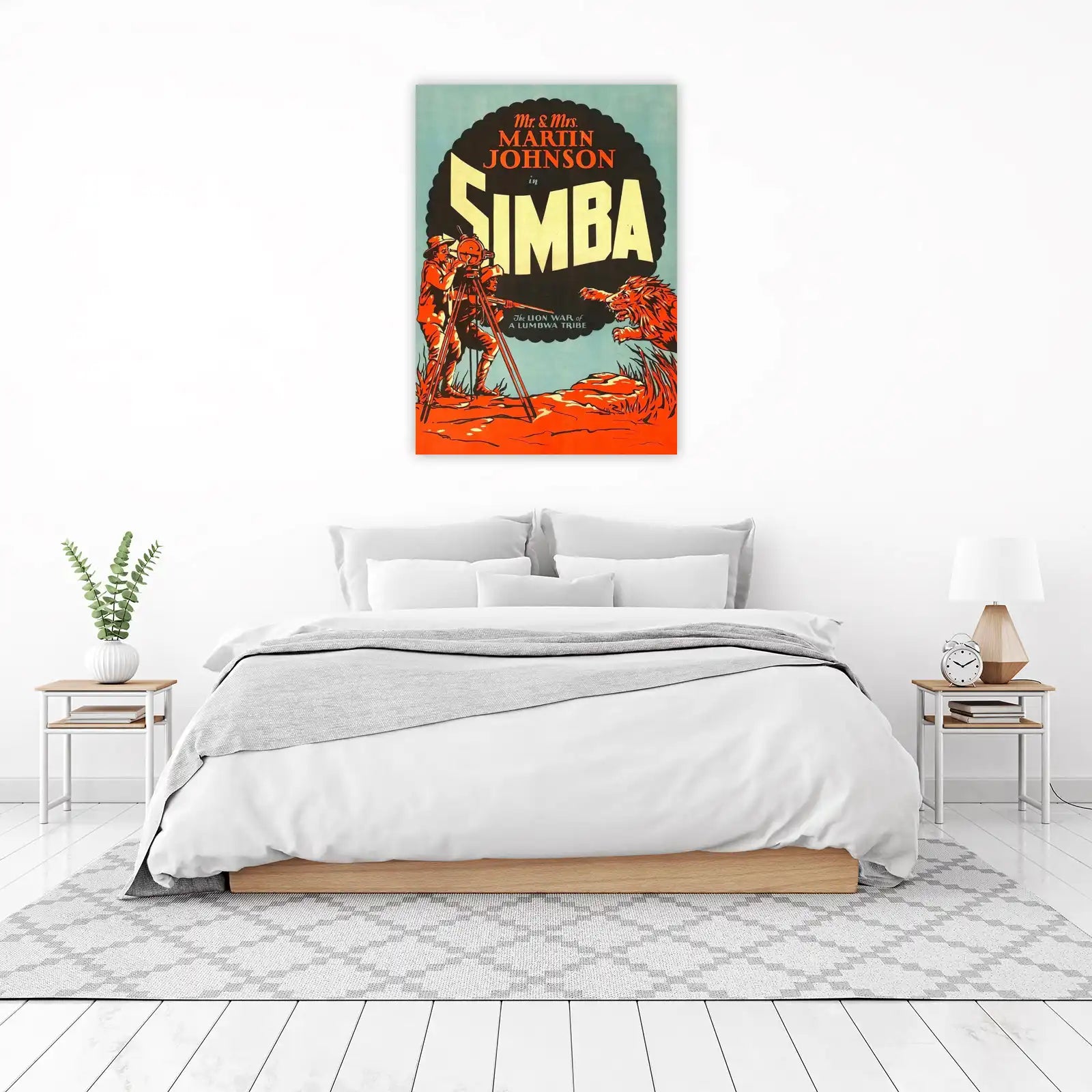 Vintage Simba Safari Adventure Wall Art