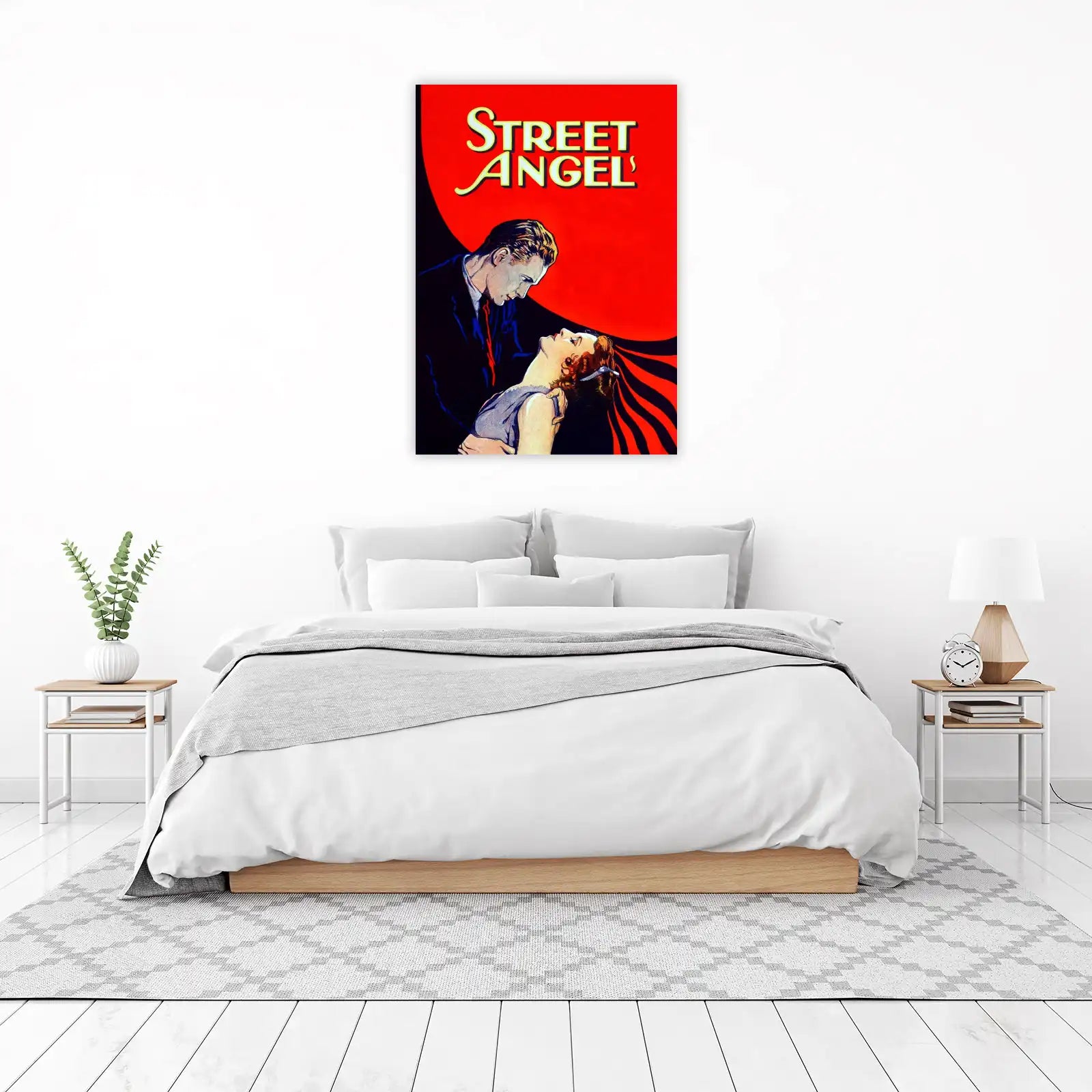 Vintage Street Angel Romantic Drama Wall Art