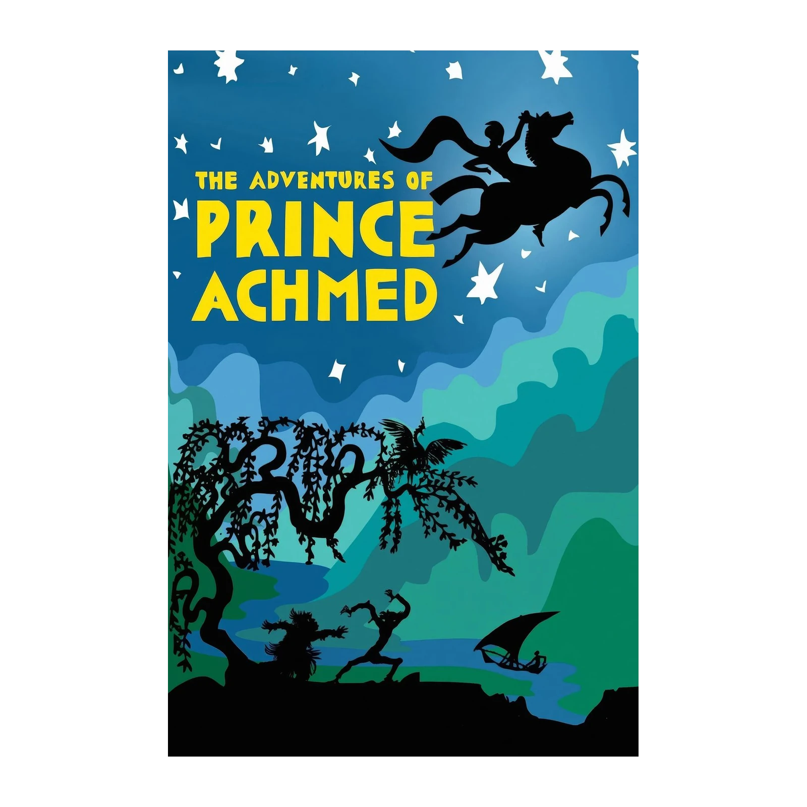 Prince Ahmed's Adventures Silhouetted Wall Art