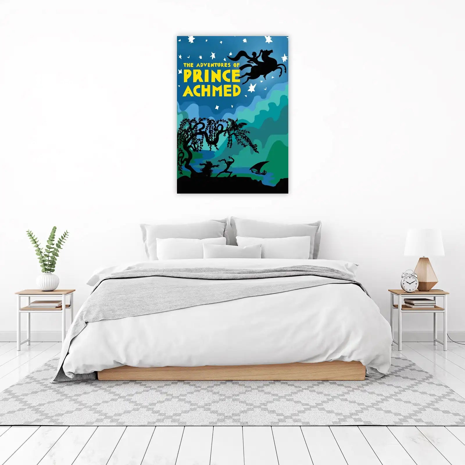 Prince Ahmed's Adventures Silhouetted Wall Art