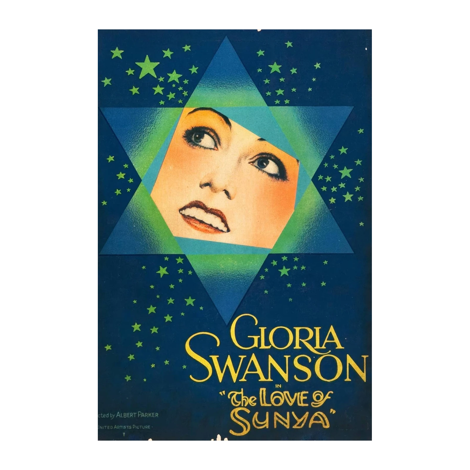 Vintage Gloria Swanson Art Deco Star Wall Art