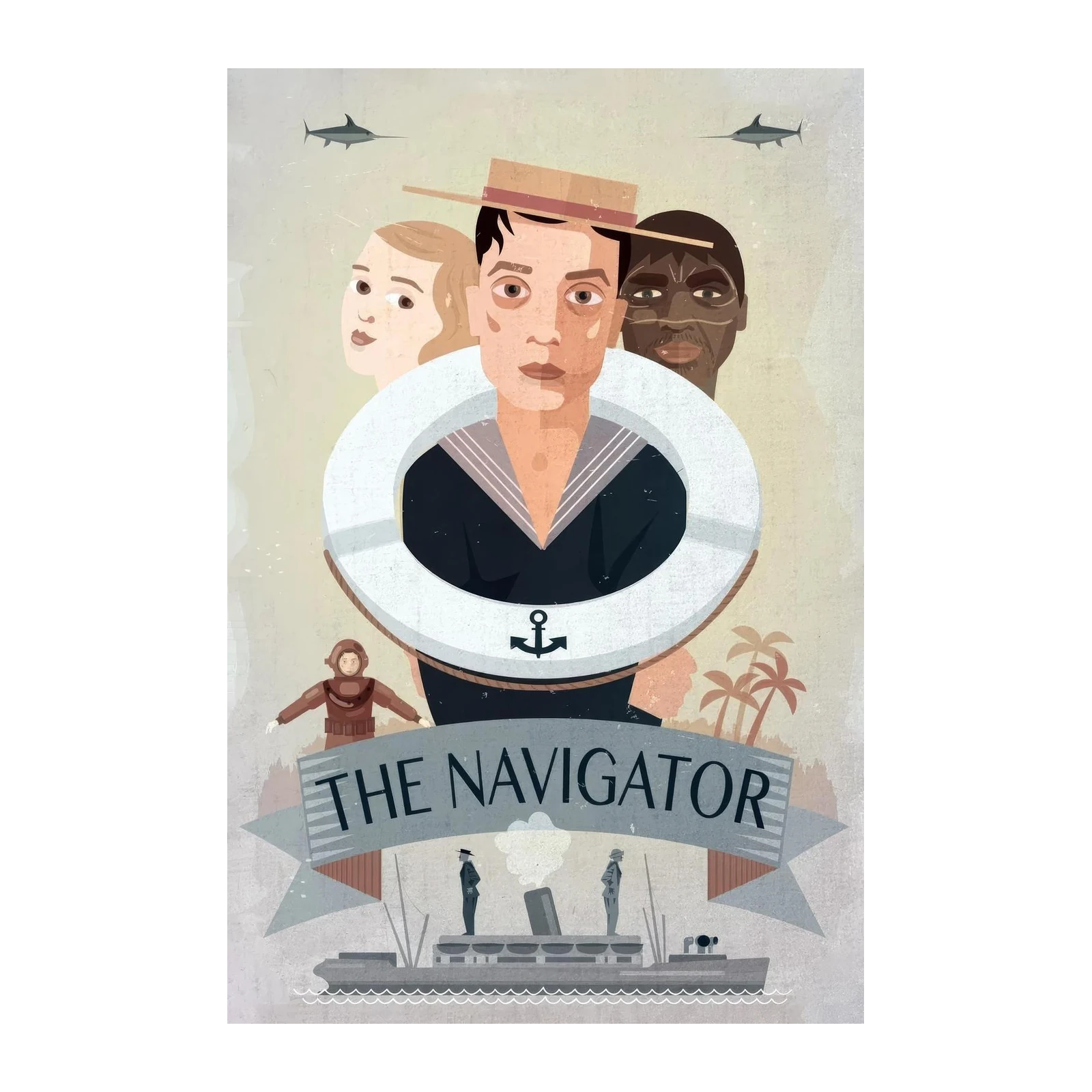 Vintage Adventure Navigator Wall Art