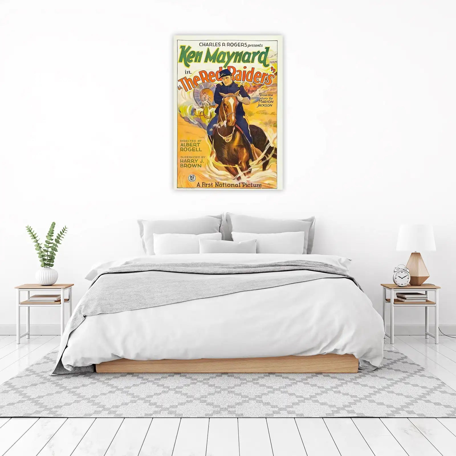 Ken Maynard Red Raiders Vintage Western Wall Art