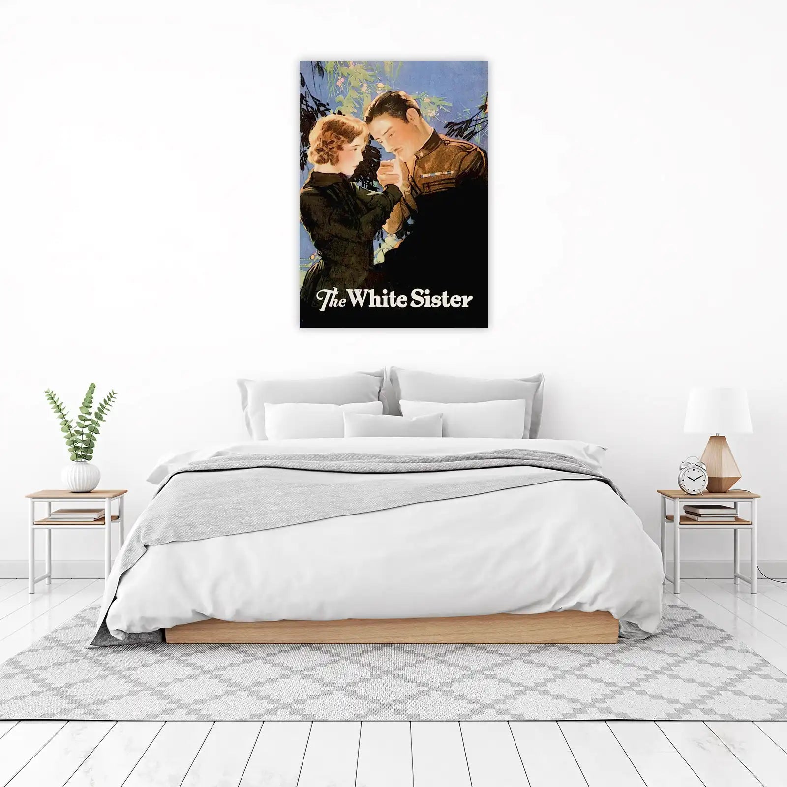 Vintage Romance Couple "The White Sister" Wall Art