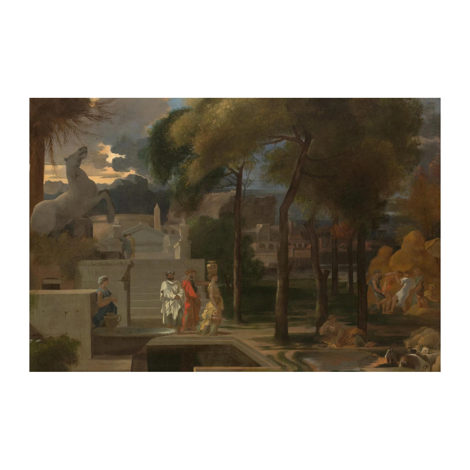 Classical Landscape with Reclining Figures Wall Art