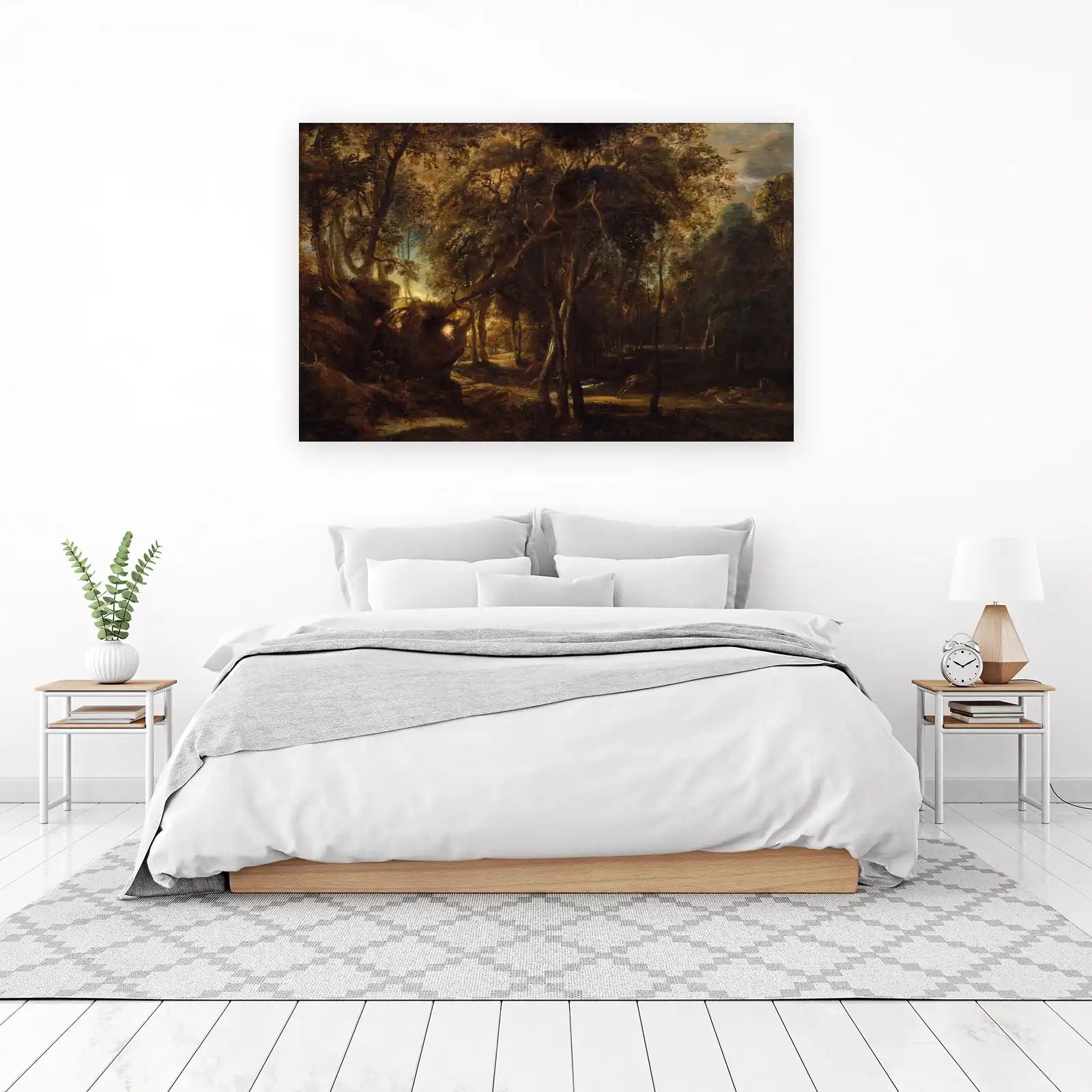 Enchanted Forest Deer Wall Art | Nature Landscape Art