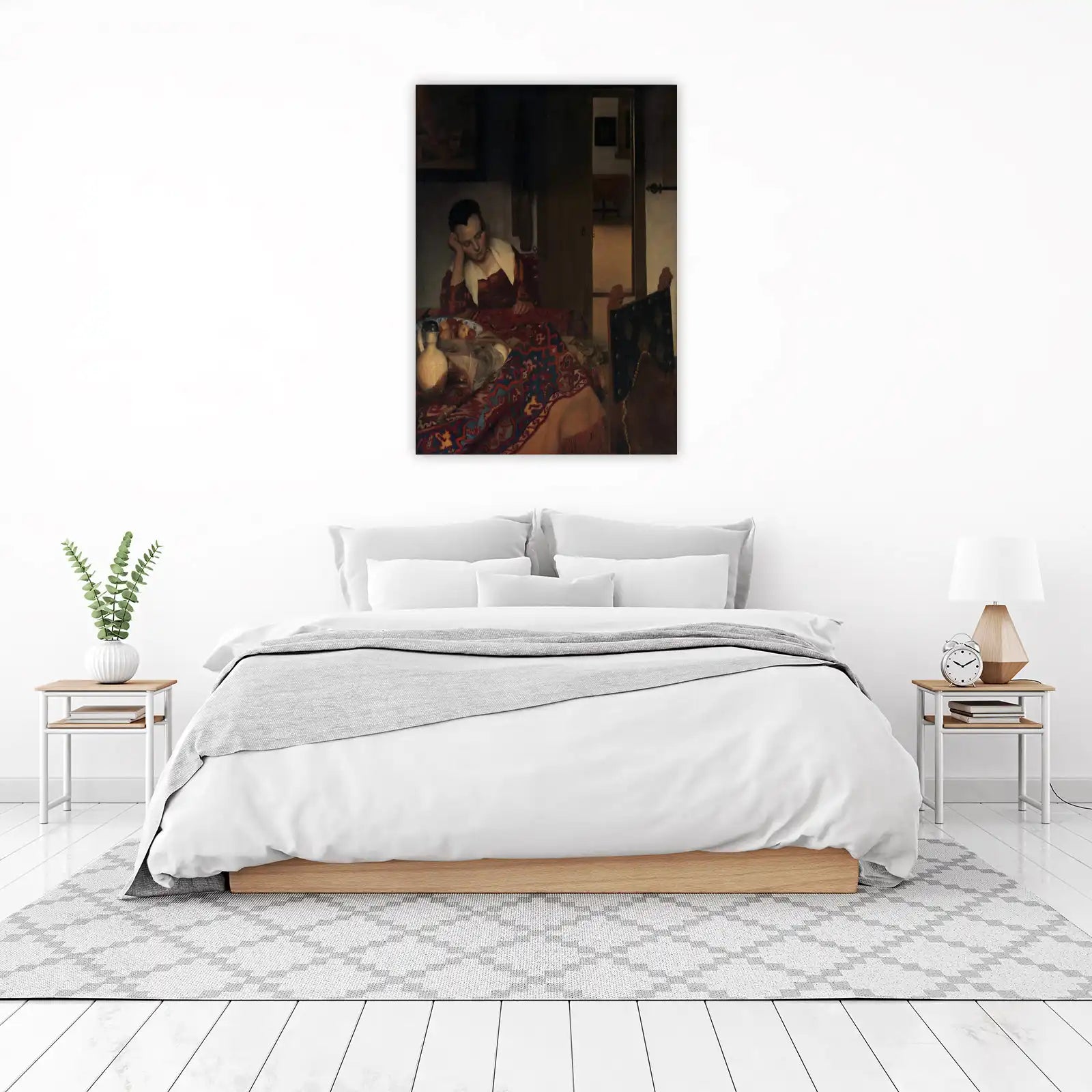 Serene Woman Slumbering Dutch Masterpiece Wall Art