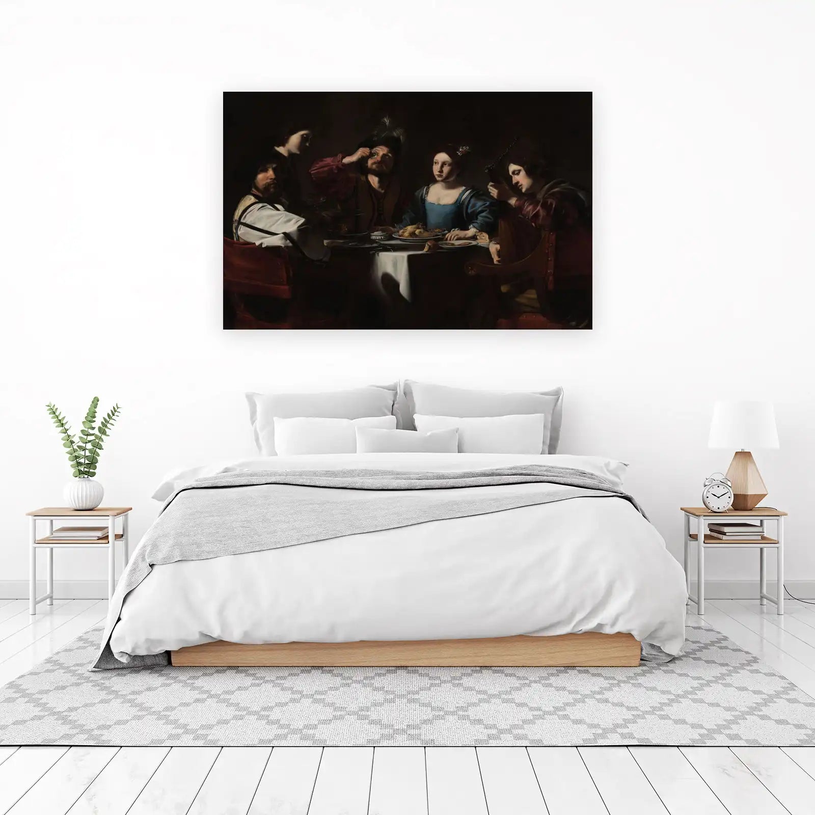 Baroque Feast Wall Art - Elegant Dining Room Art