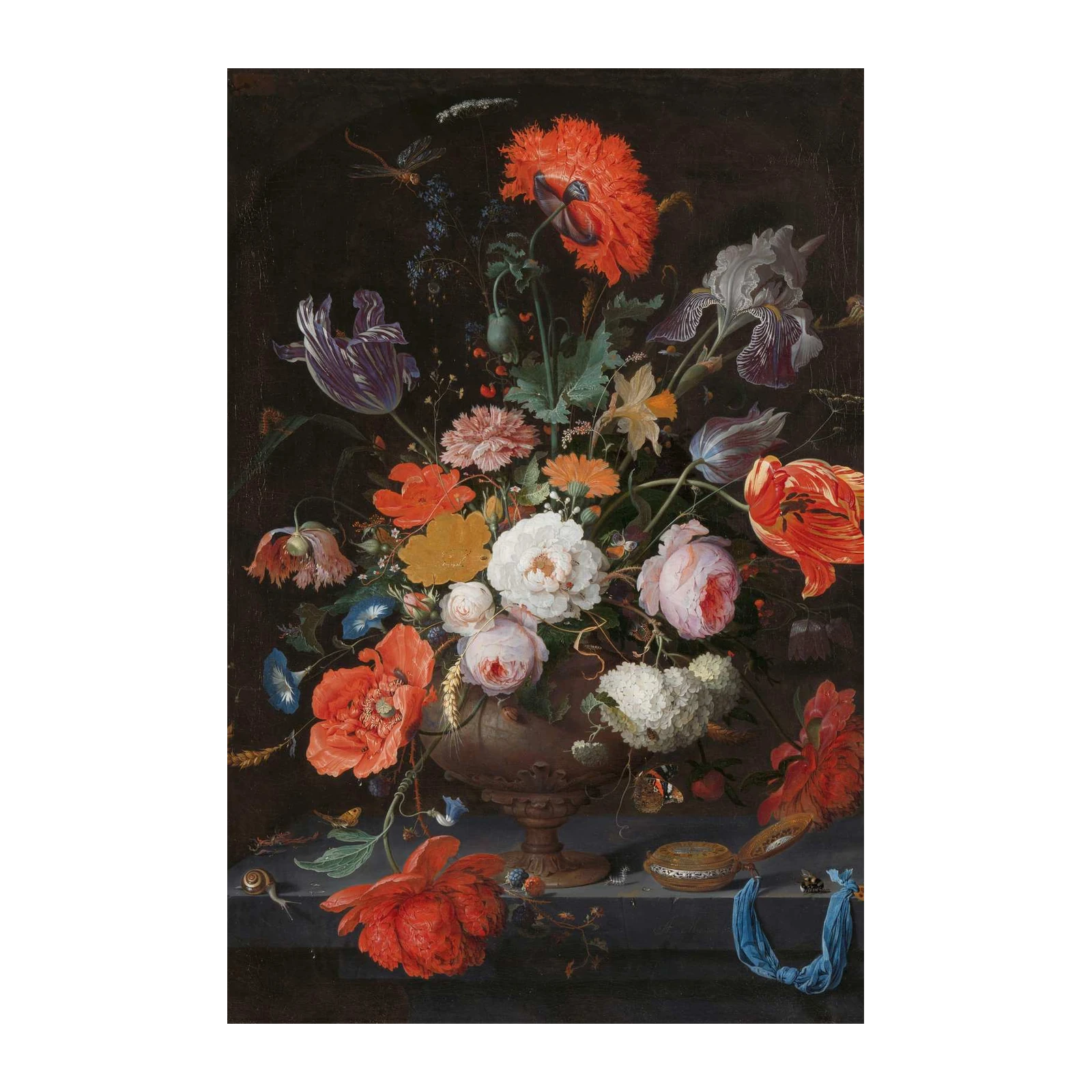 Baroque Opulence Floral Still Life Wall Art