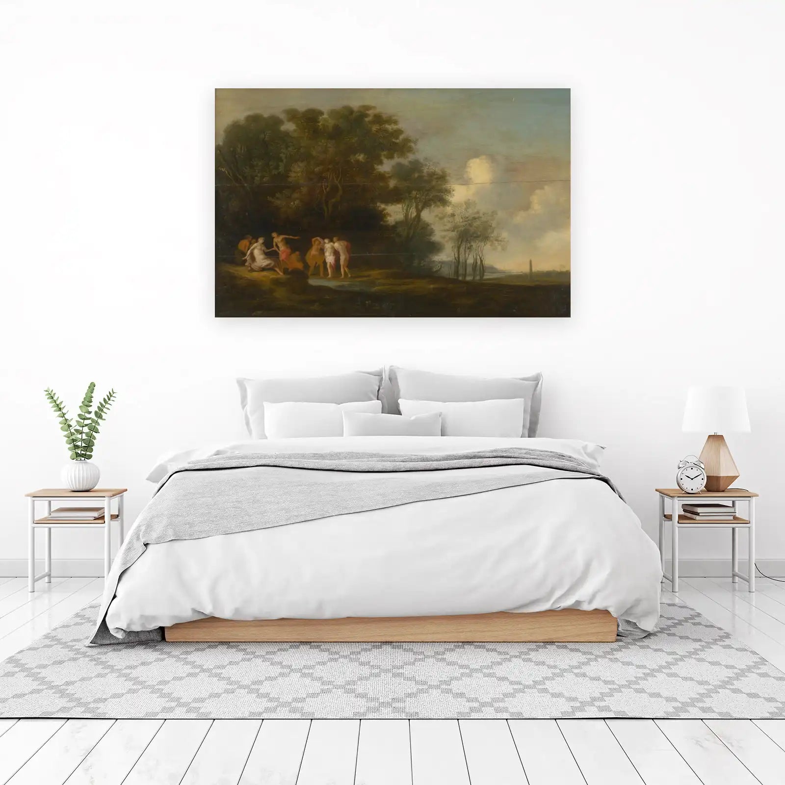 Classical Nymphs Landscape Wall Art