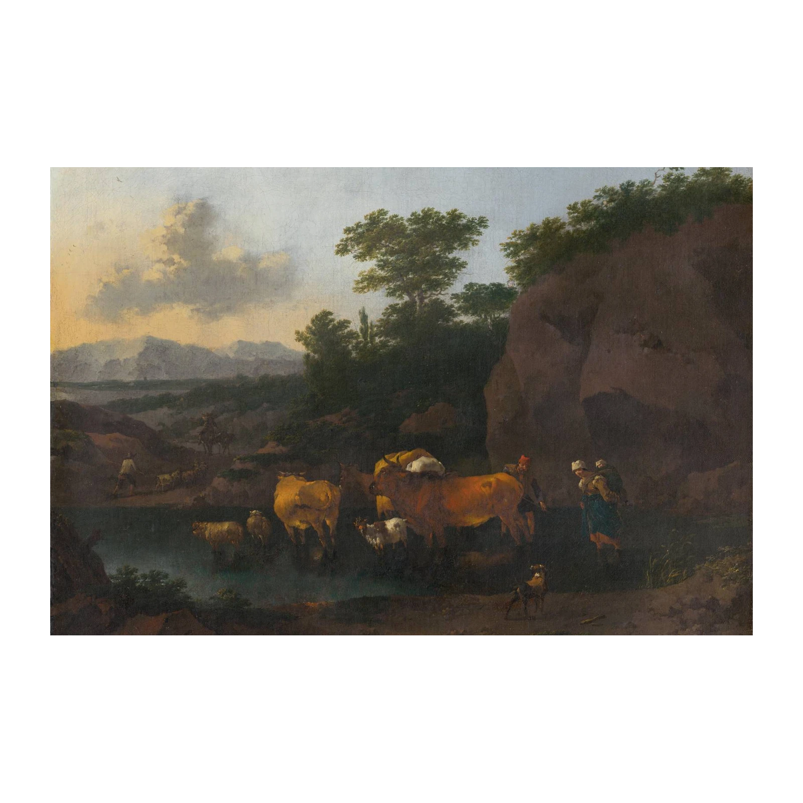 Pastoral Landscape with Cattle Wall Art