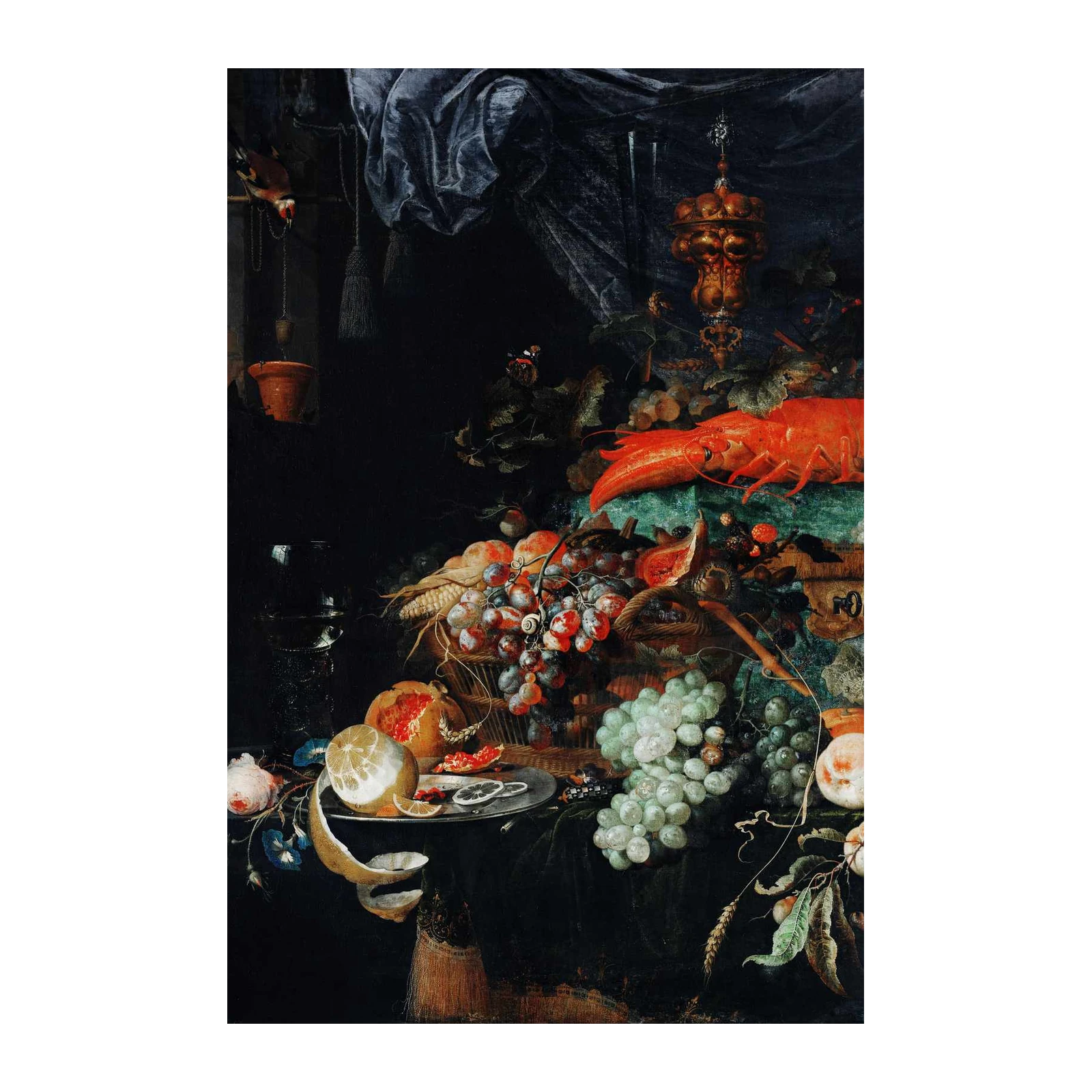 Opulent Feast Still Life Wall Art