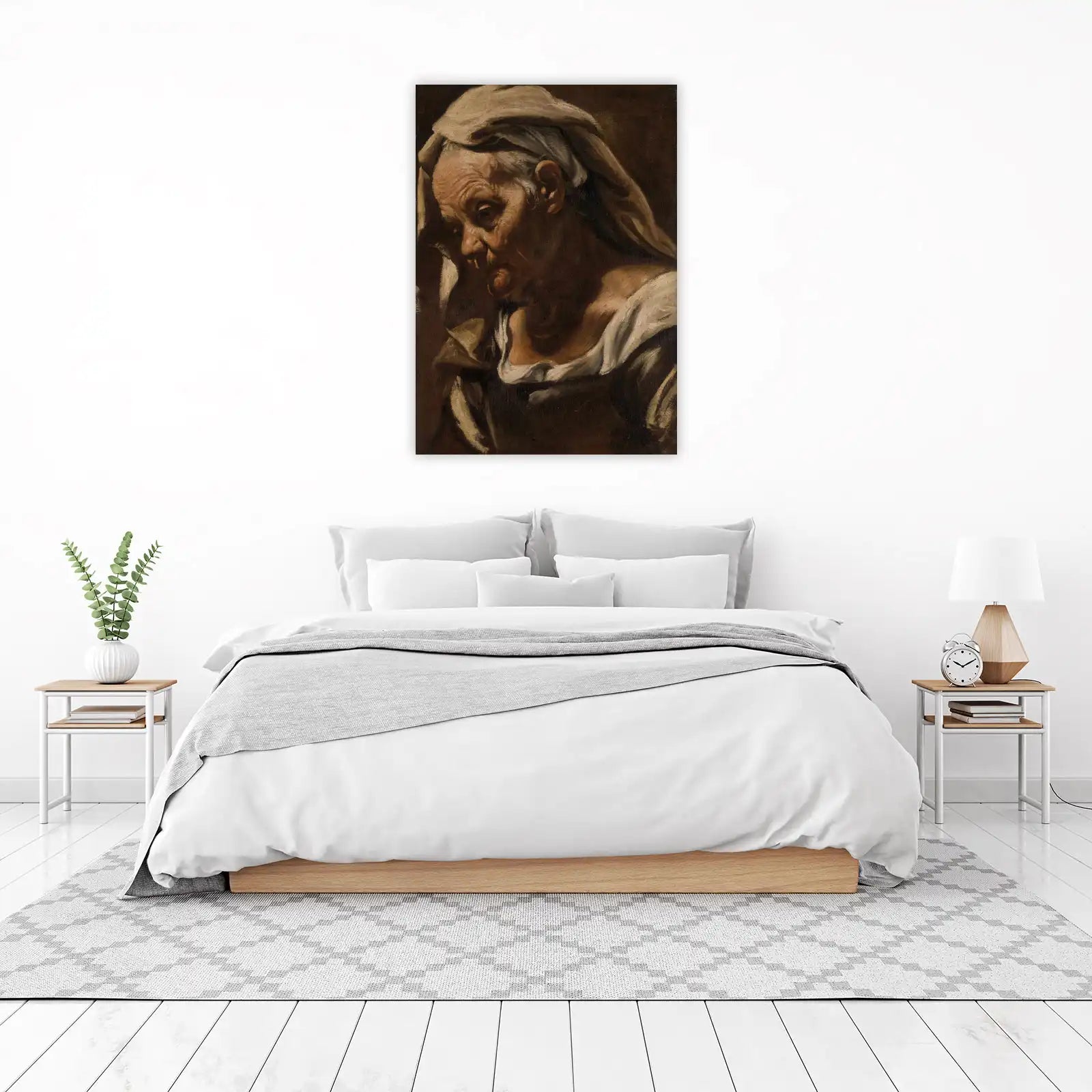 Old Woman's Wisdom Portrait Wall Art