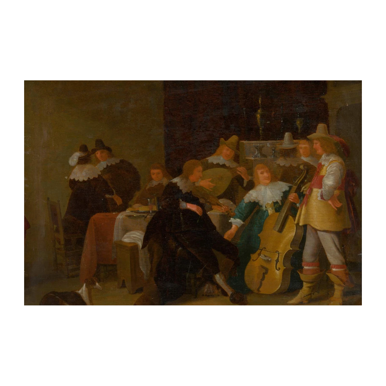Baroque Music Scene Wall Art