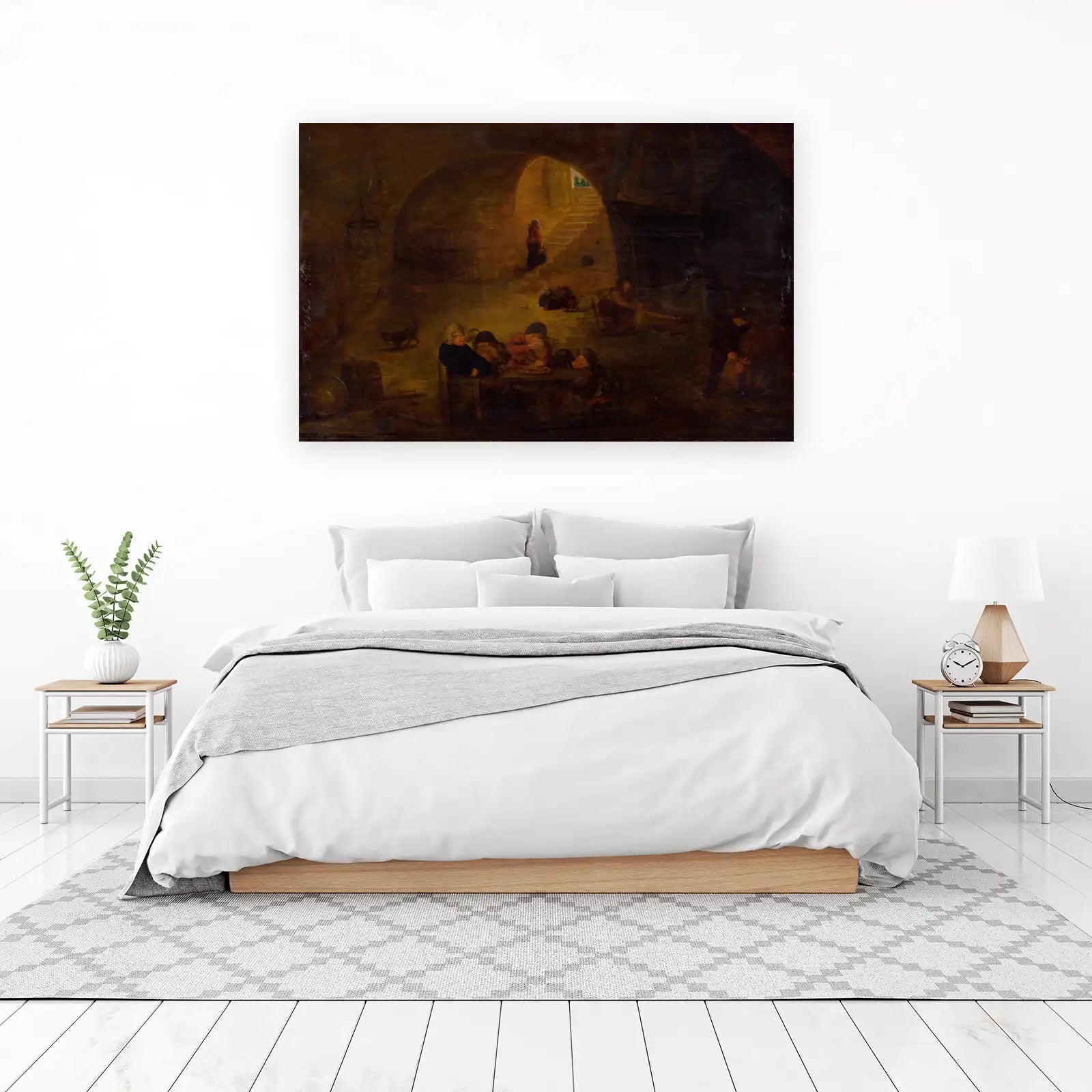 Rustic Tavern Scene Wall Art