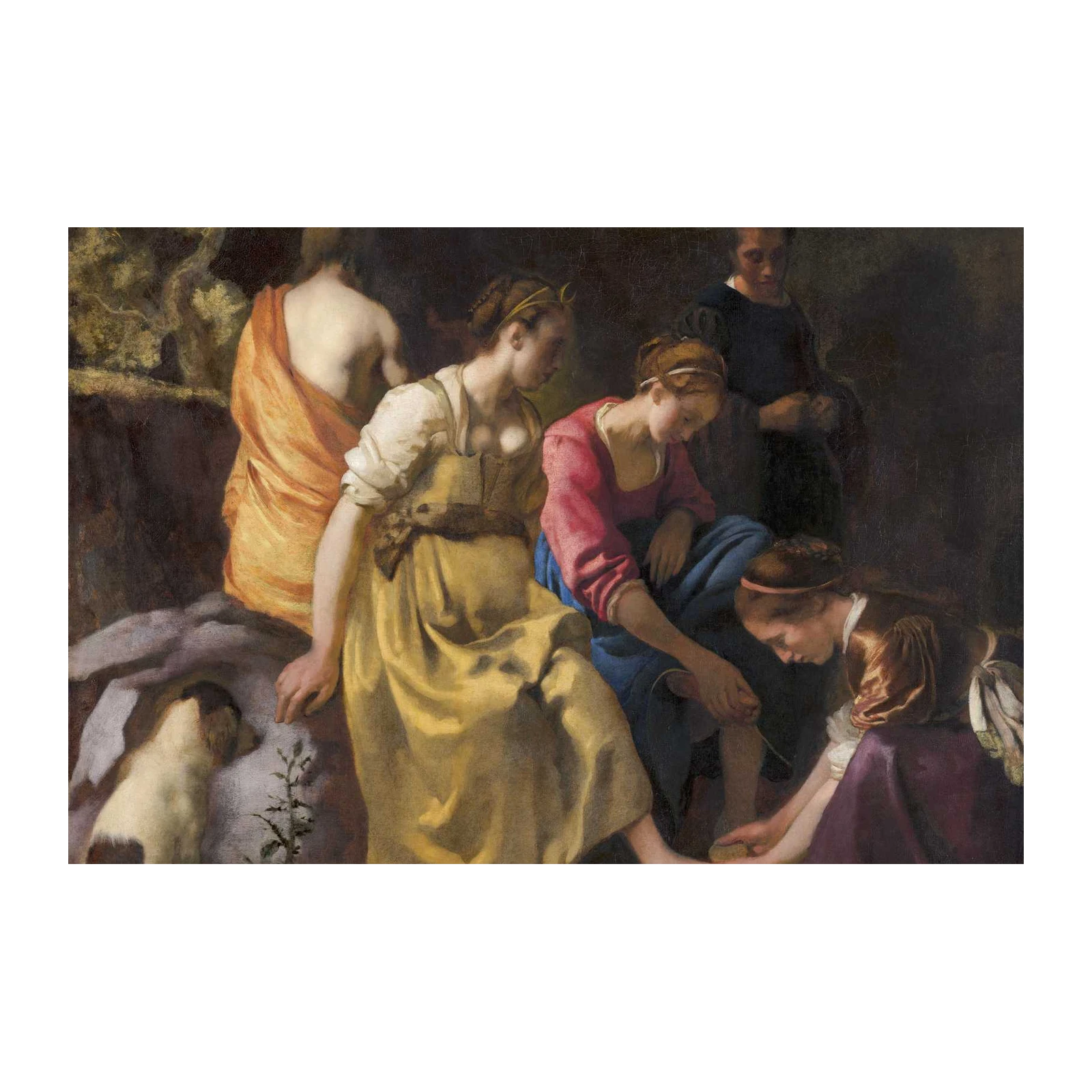Elegant Women Washing Feet Wall Art