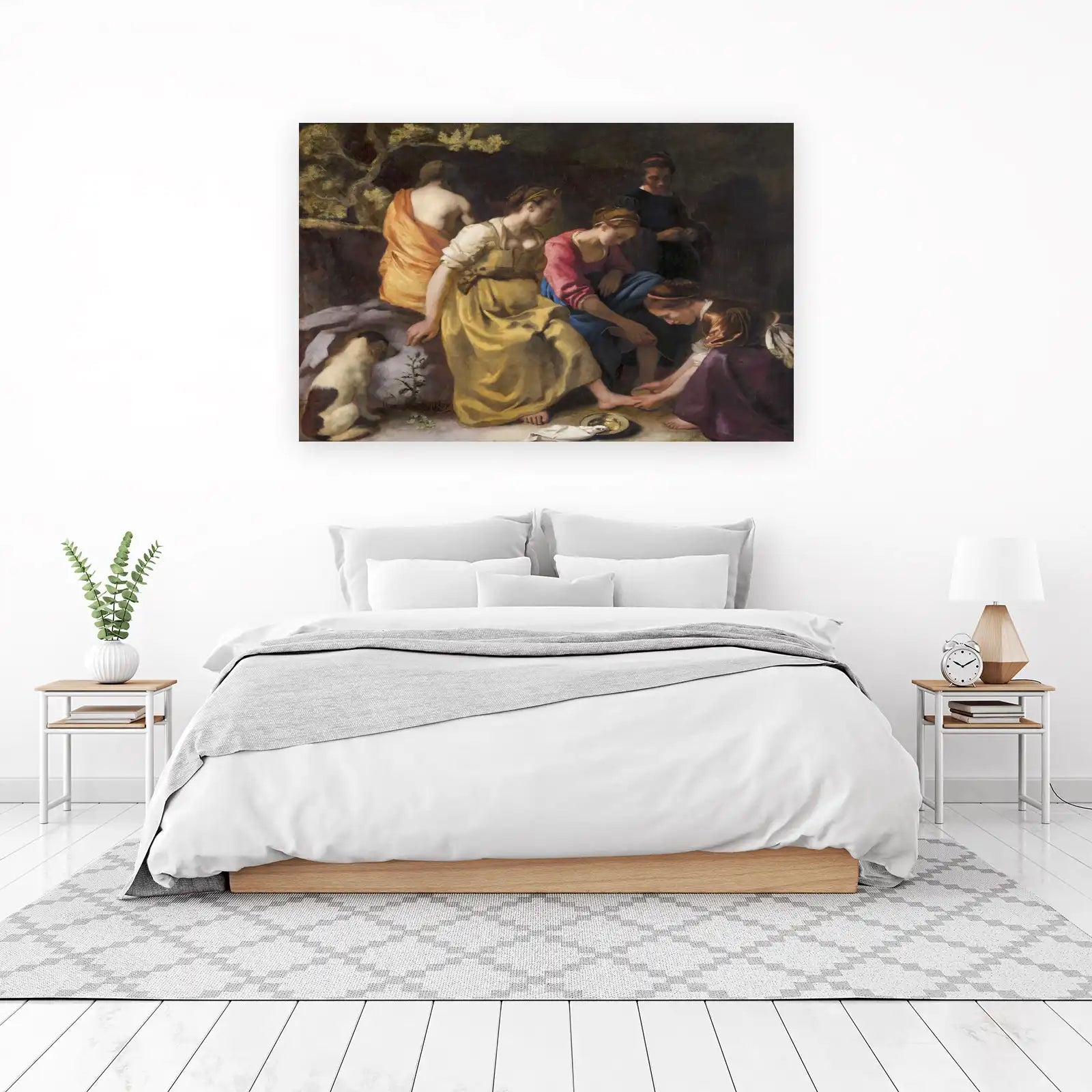 Elegant Women Washing Feet Wall Art