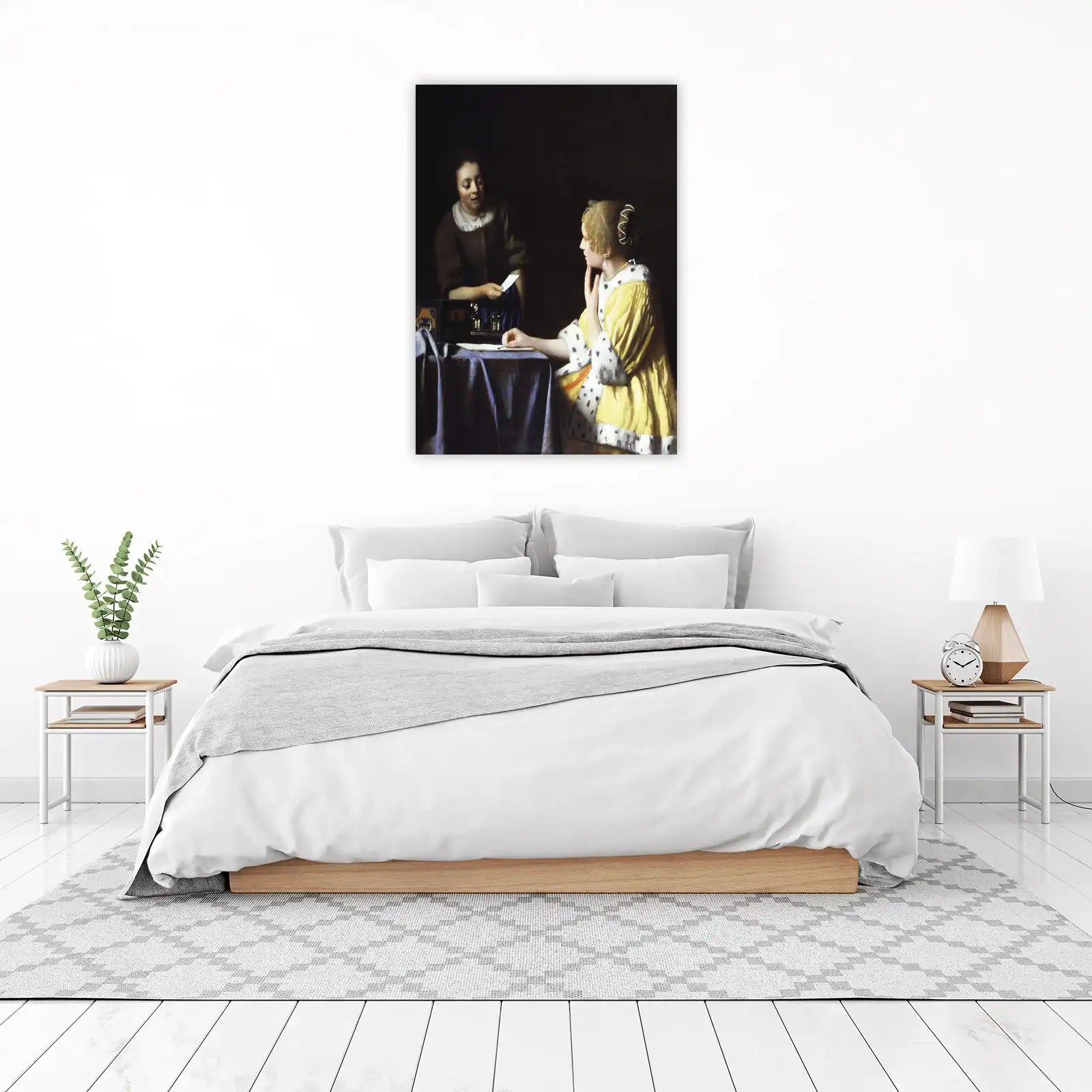 Elegant Women Reading a Letter Wall Art