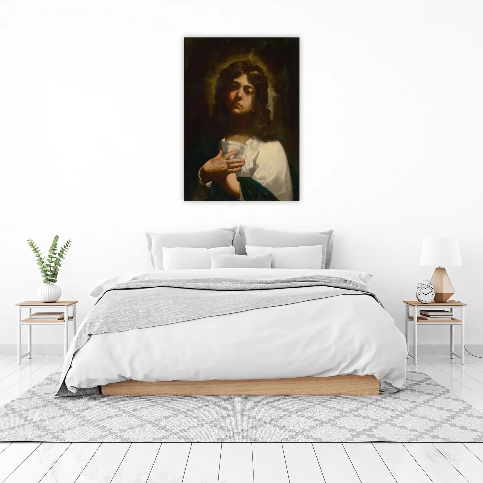 Baroque Portrait Aura Young Figure Wall Art