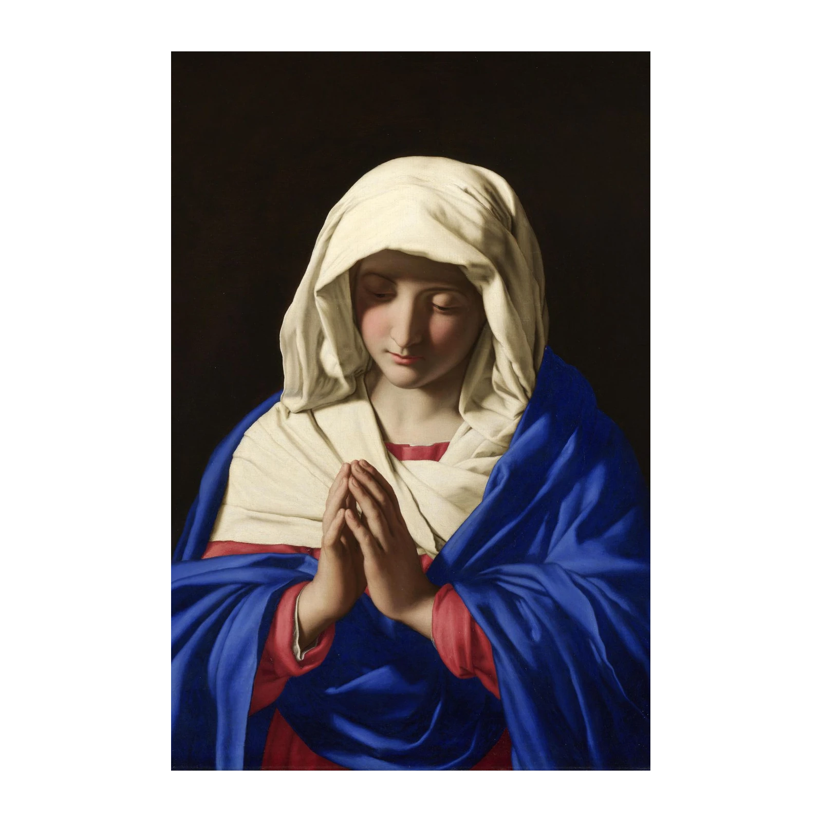 Serene Madonna Praying Wall Art