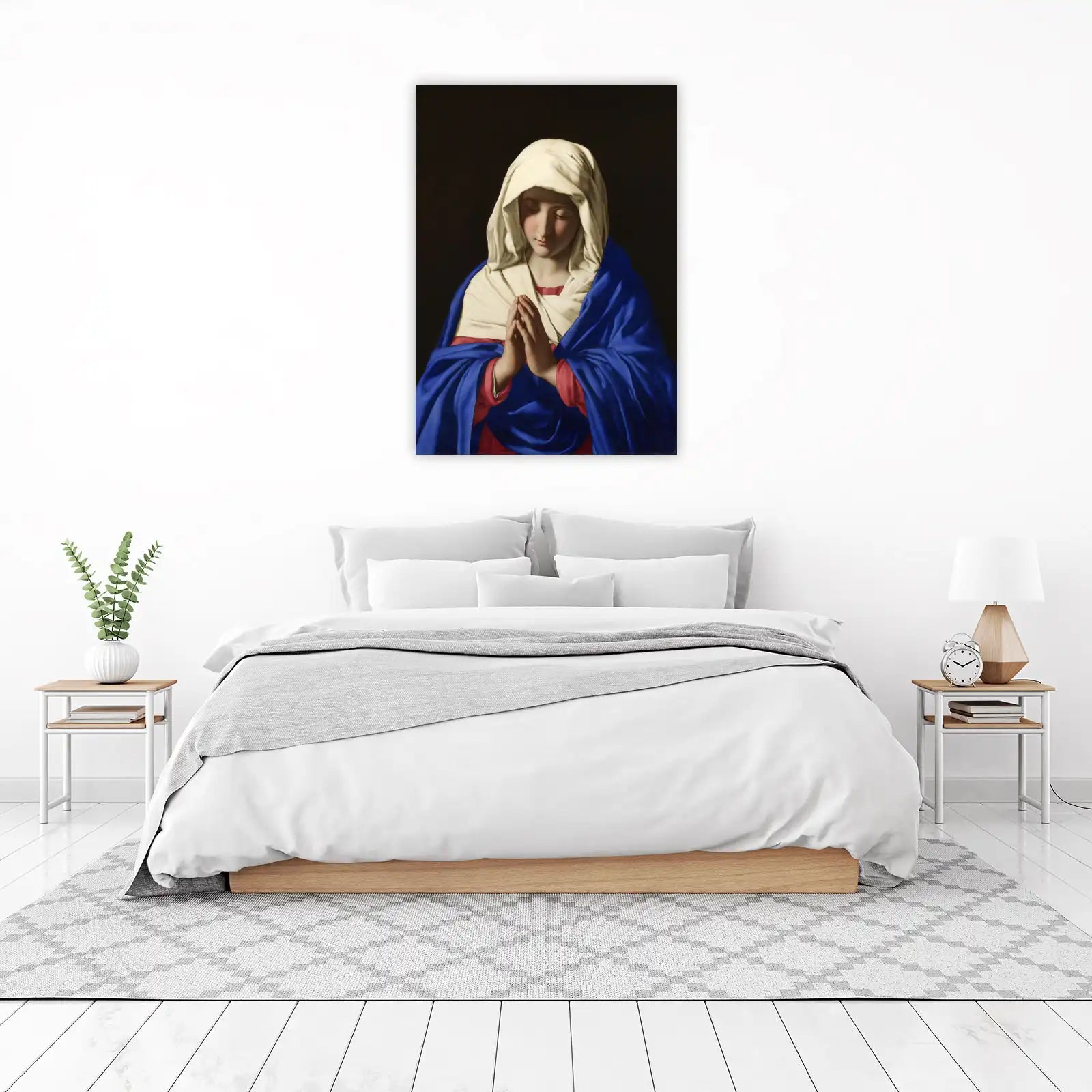Serene Madonna Praying Wall Art