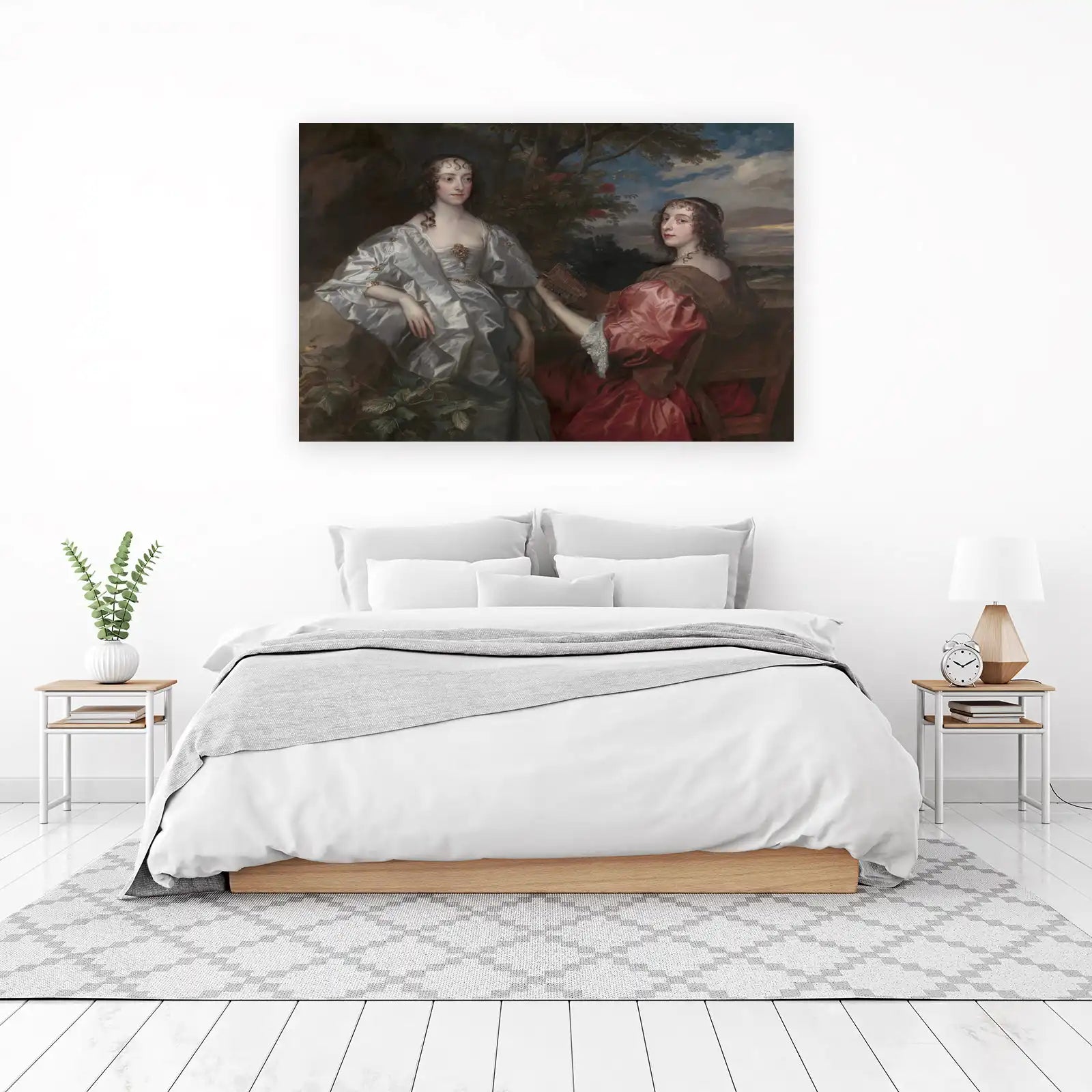 Elegant Rococo Portrait Duo Wall Art