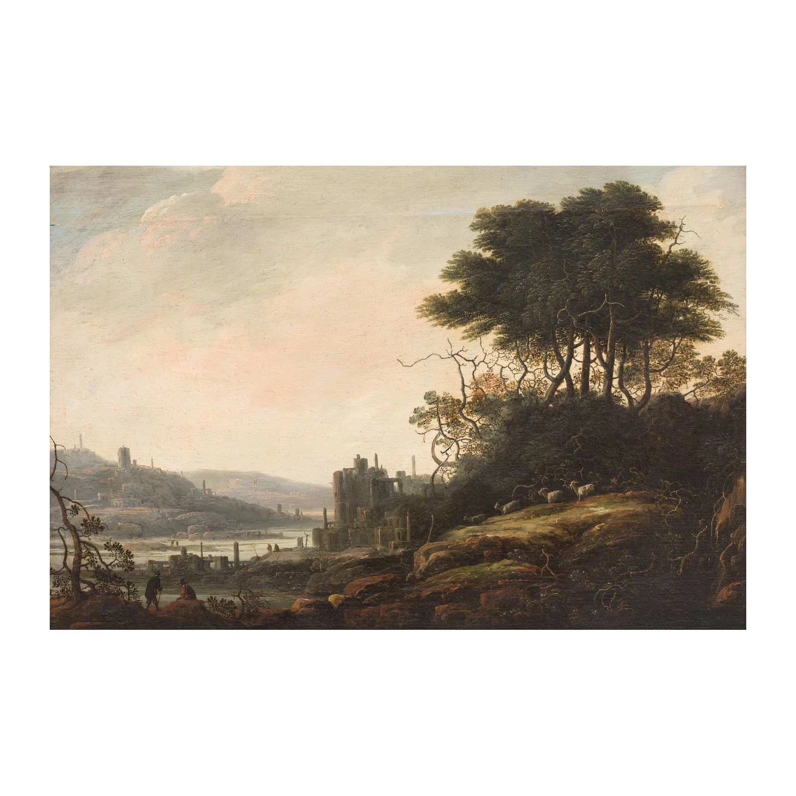 Classical Landscape with Ruins Wall Art