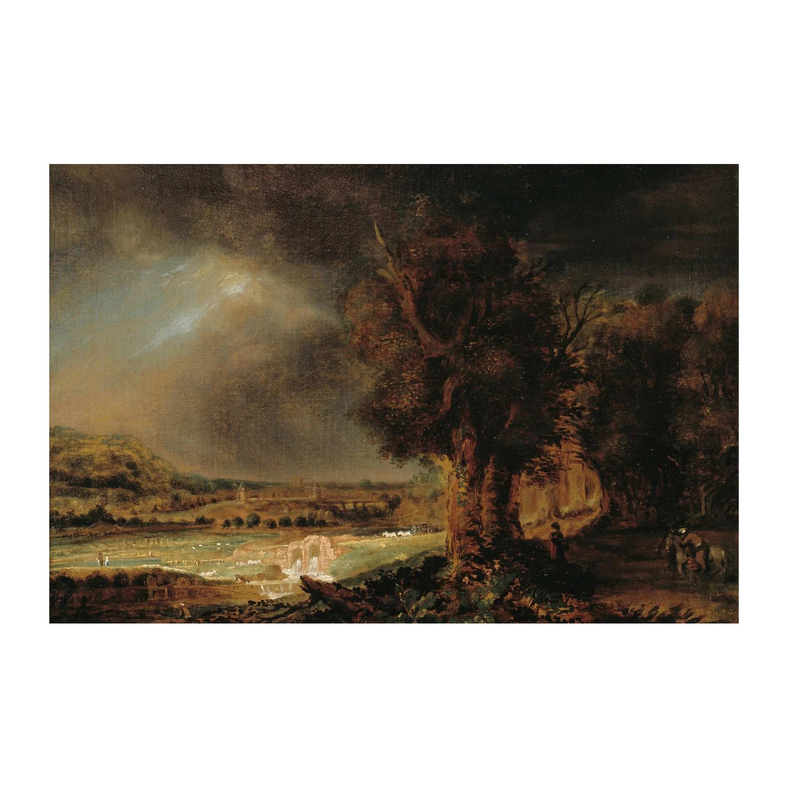 Dramatic Landscape Vintage Art Wall Art