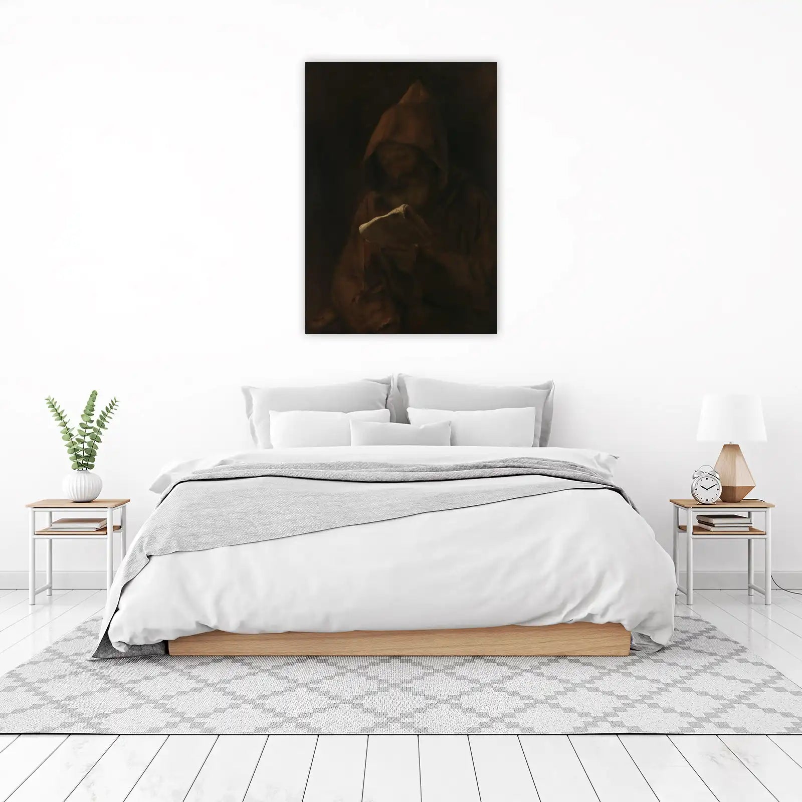 Monk Reading Old Manuscript Wall Art