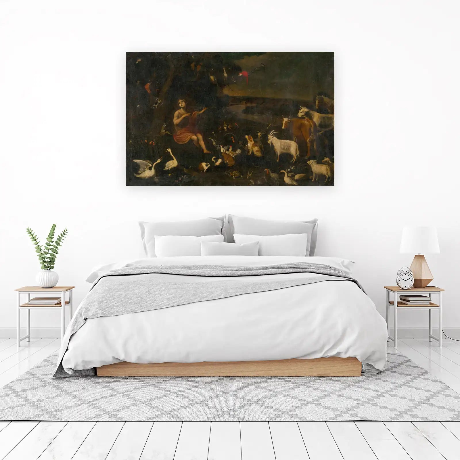 Enchanting Garden Scene Animals & Figure Wall Art