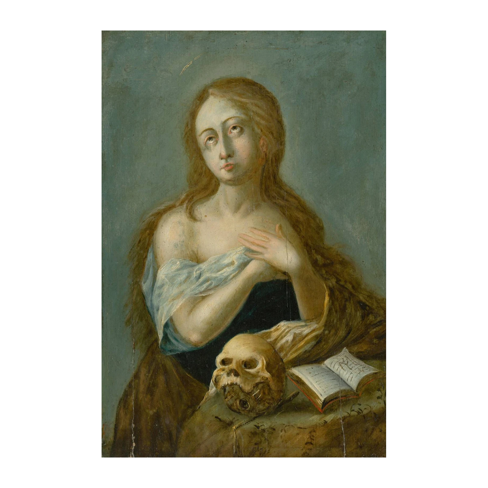 Sorrowful Madonna & Skull Wall Art