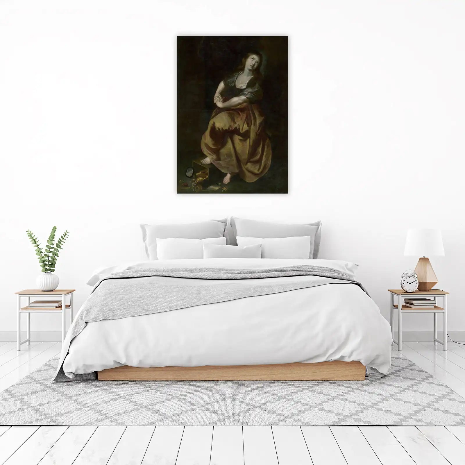 Baroque Mourning Woman Wall Art for Sale
