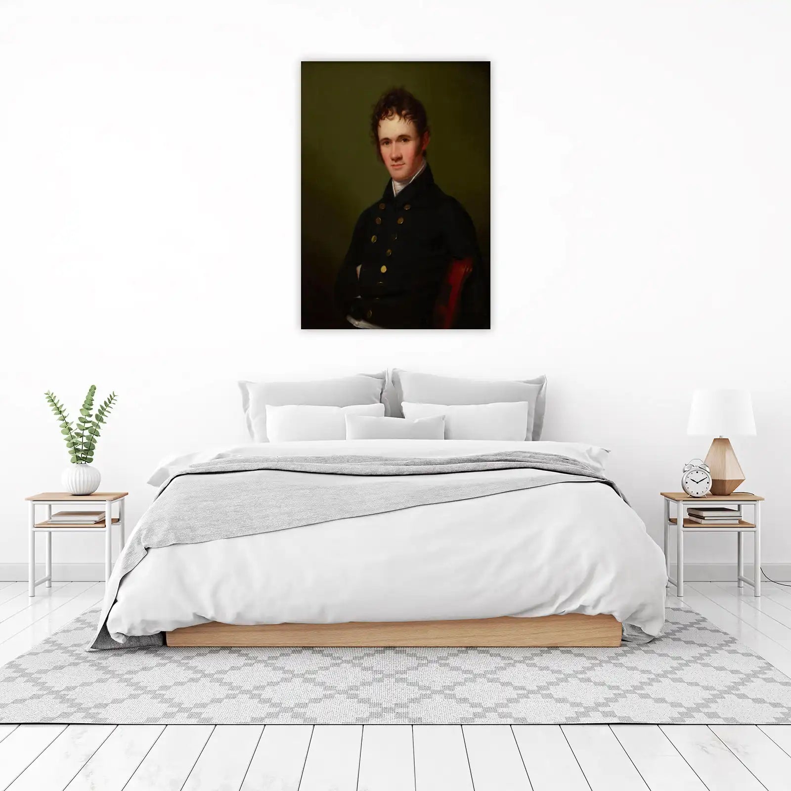 Elegant Gentleman Portrait Vintage Wall Art
