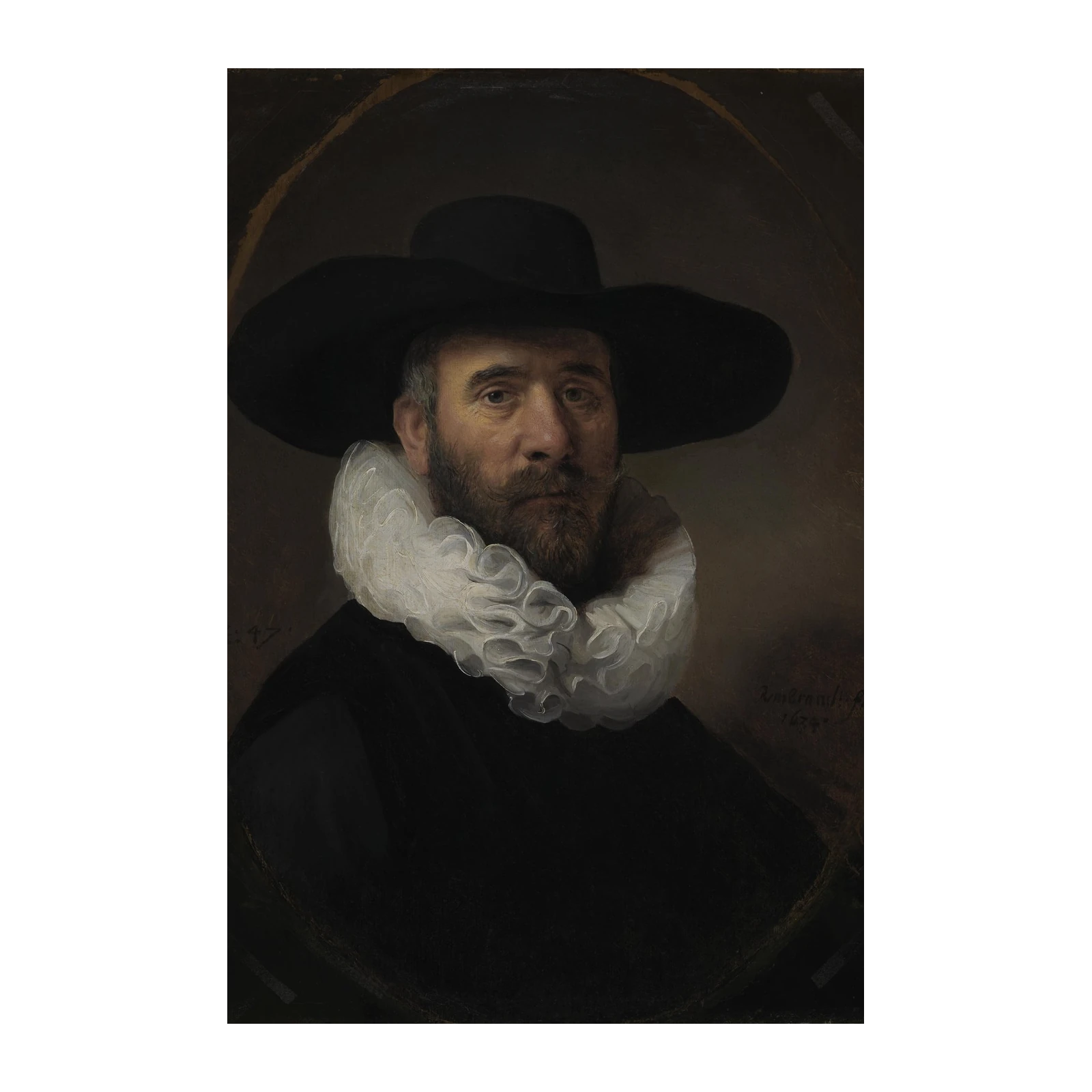 Man with Ruff and Hat Wall Art