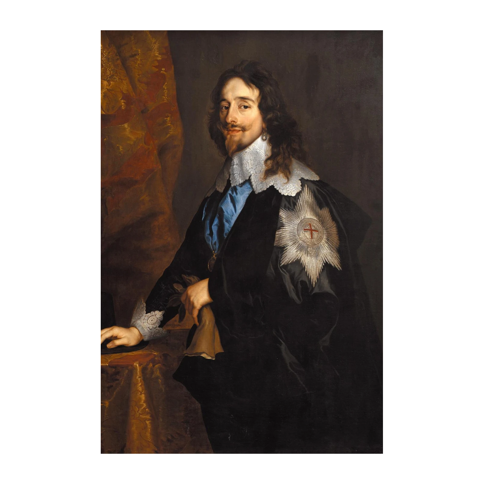 Royal Portrait King Charles I Baroque Wall Art