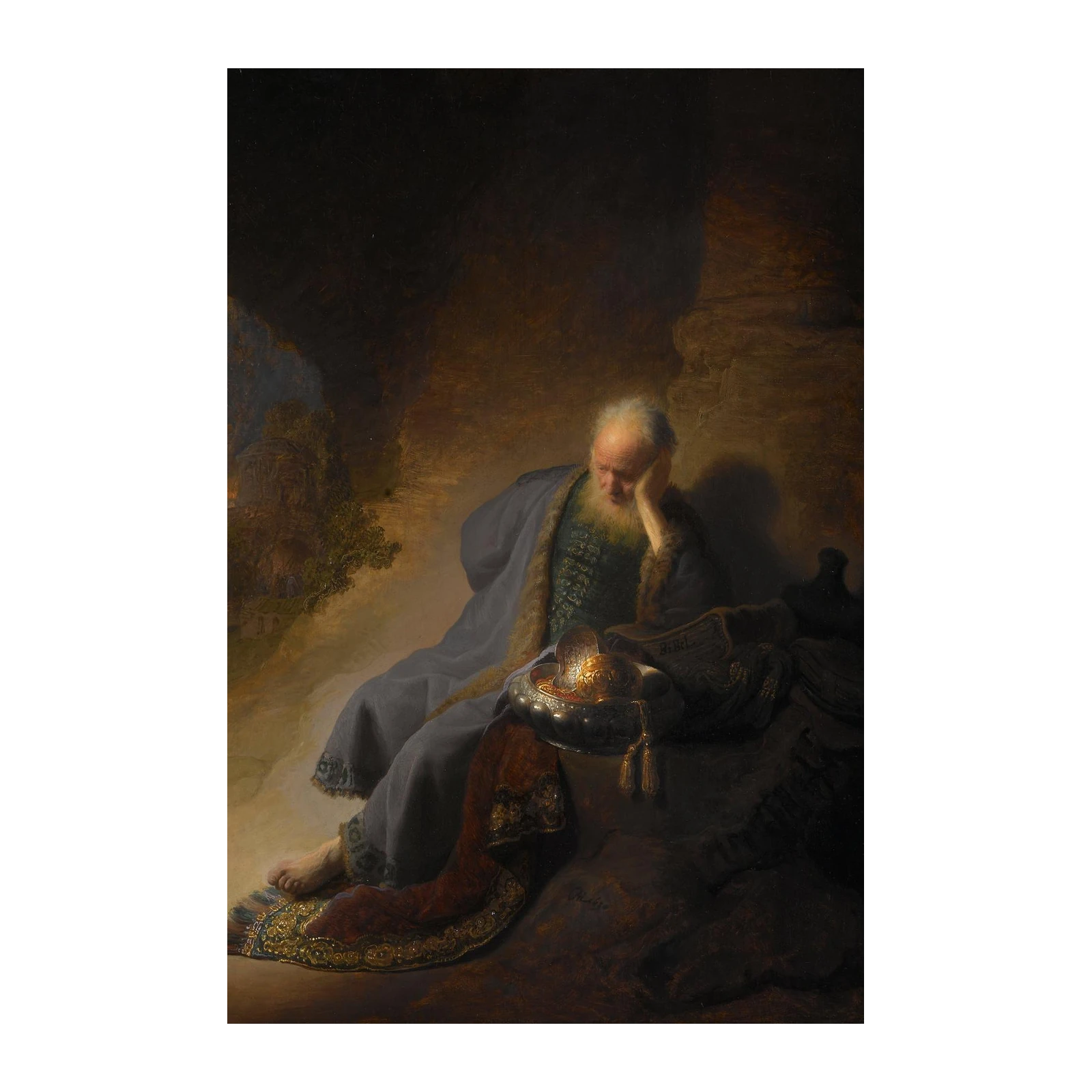 Rembrandt's Scholar: Contemplative Wisdom Wall Art