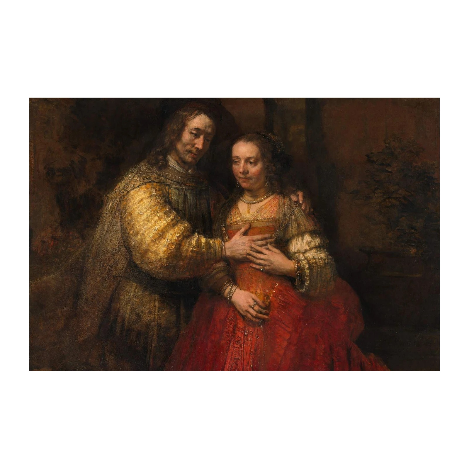 Rembrandt's The Jewish Bride Wall Art