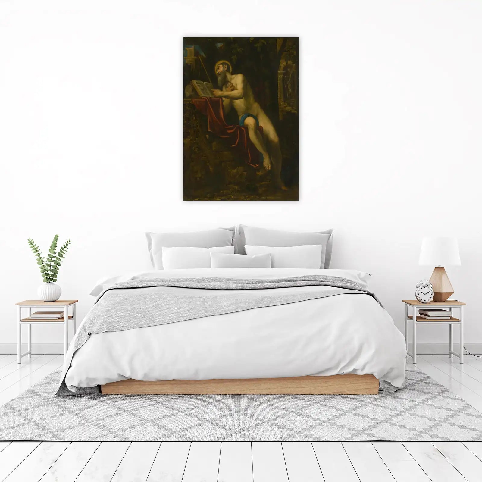 Baroque Saint Reading Wall Art