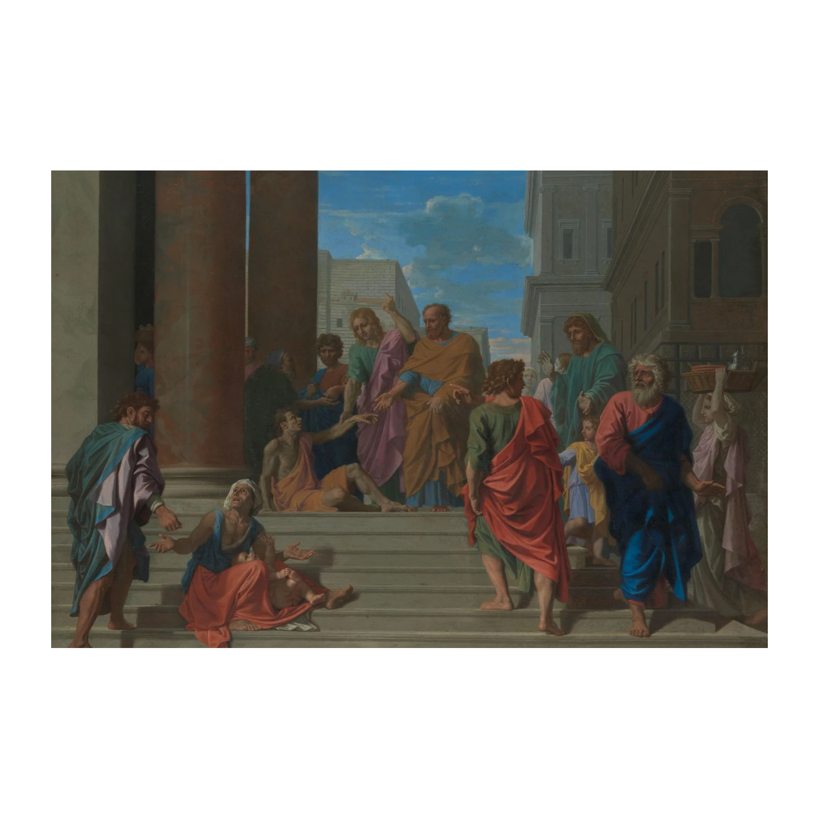 Classical Healing Scene Religious Wall Art
