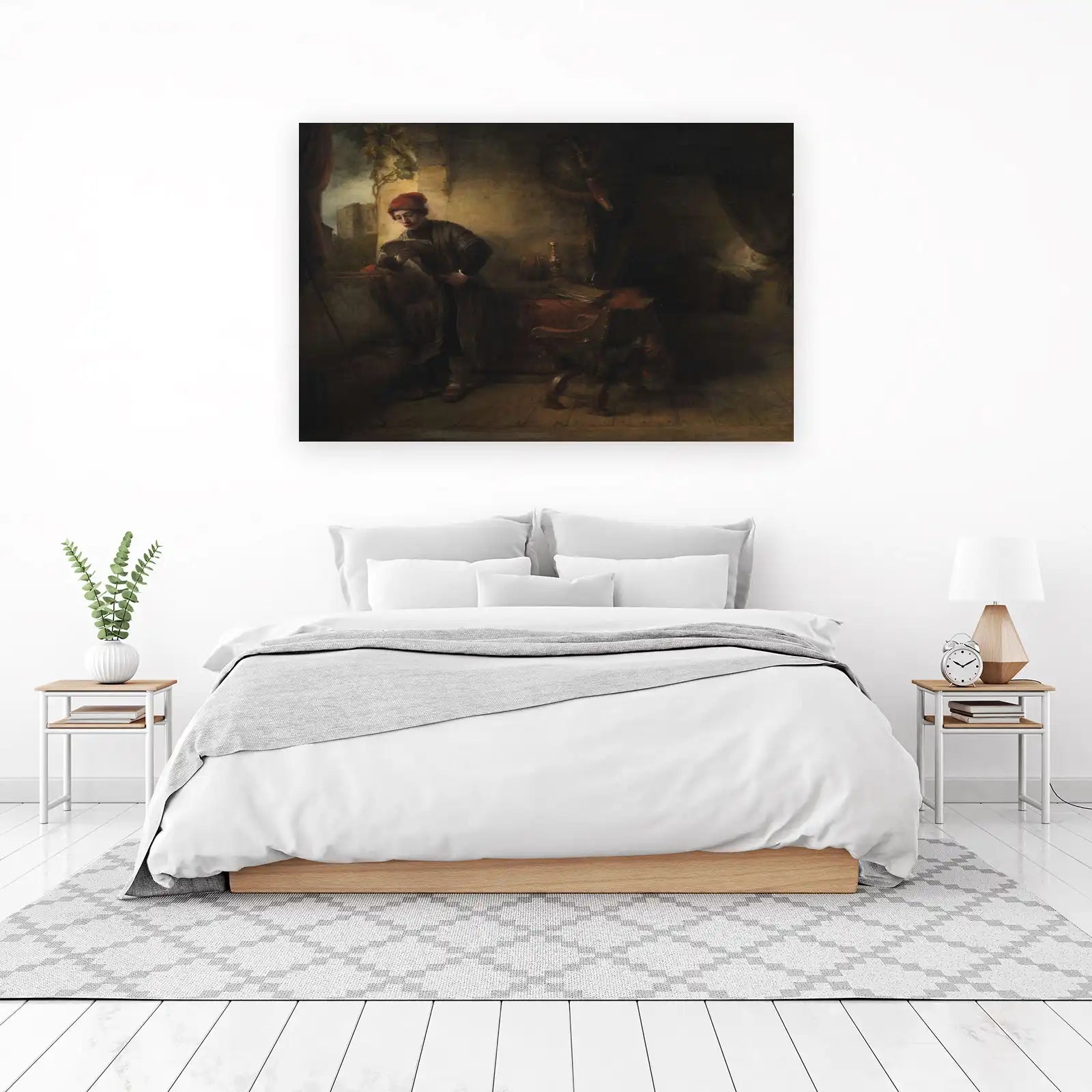 Scholar Reading by Window Wall Art