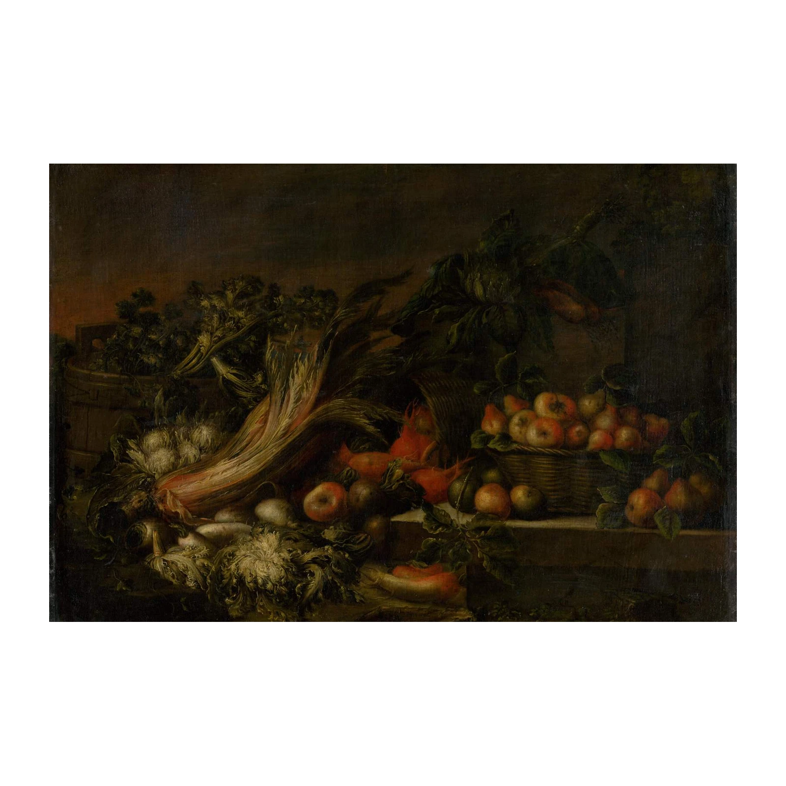 Still Life Vintage Vegetable & Fruit Wall Art