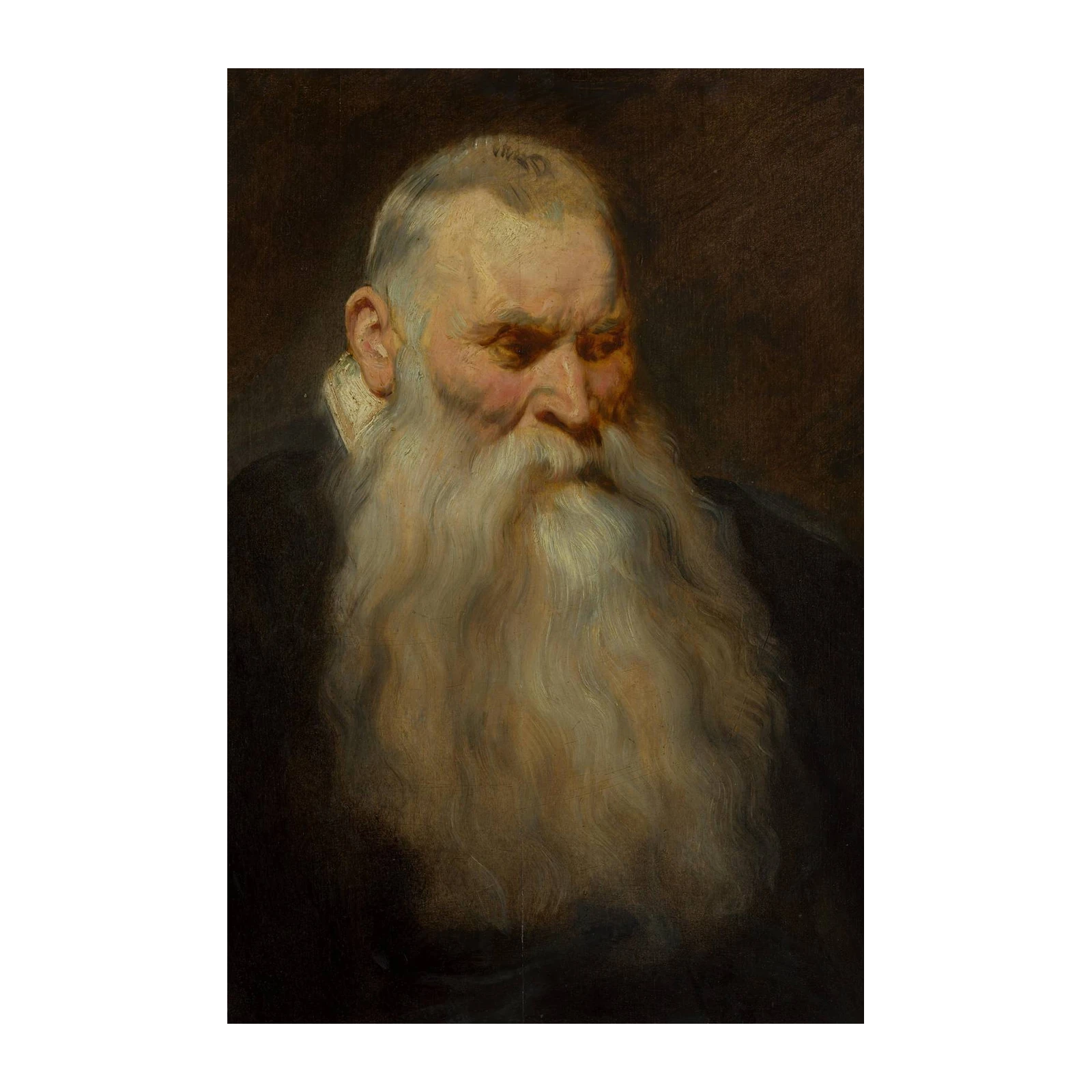 Wise Old Man Portrait Classic Wall Art