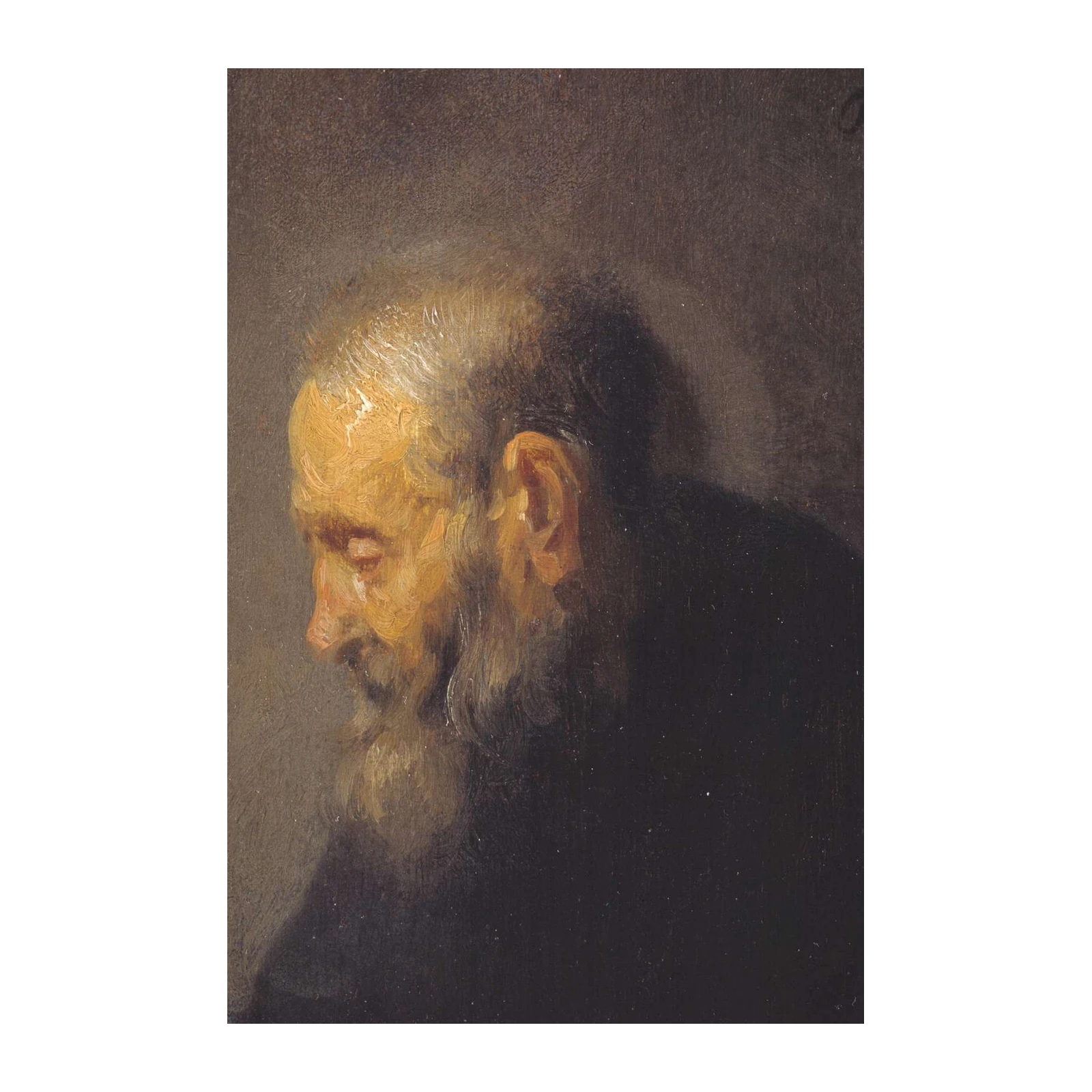Vintage Bearded Man Portrait Wall Art