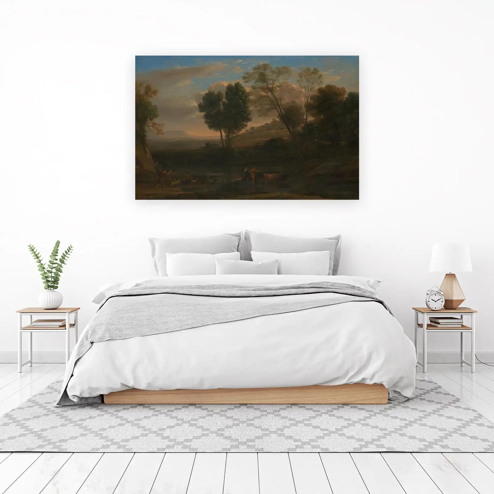 Idyllic Landscape with Figures Wall Art