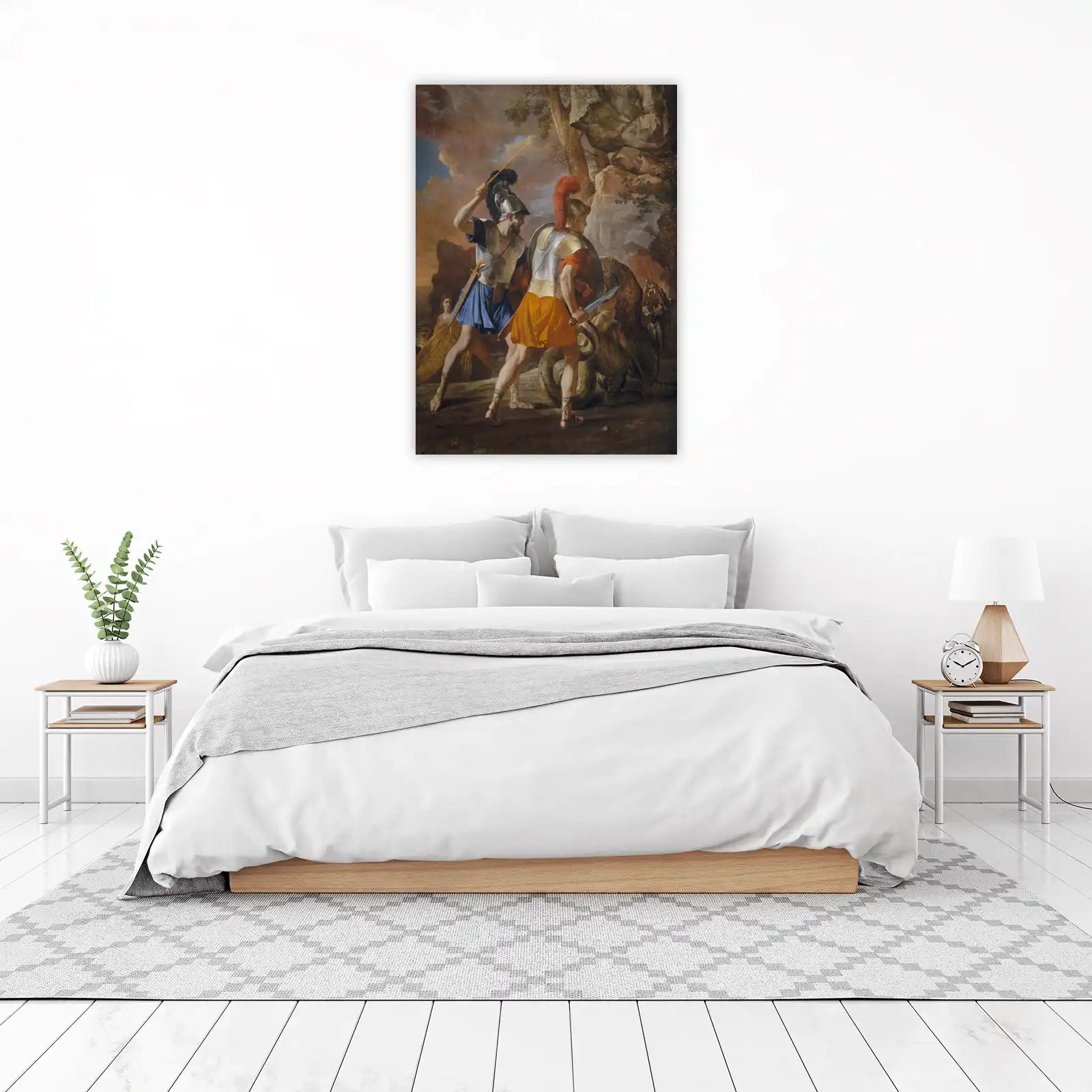 Heroic Battle Mythical Beast Wall Art
