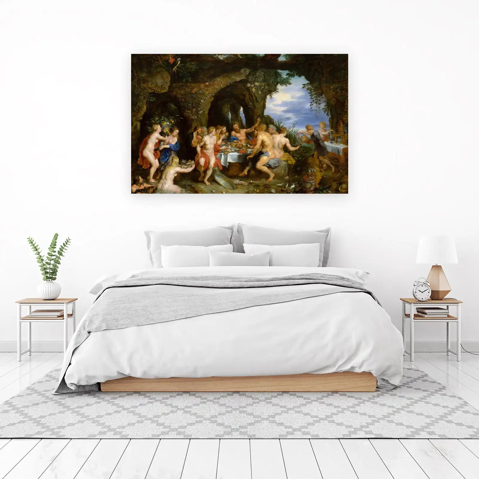 Mythological Banquet Scene Wall Art