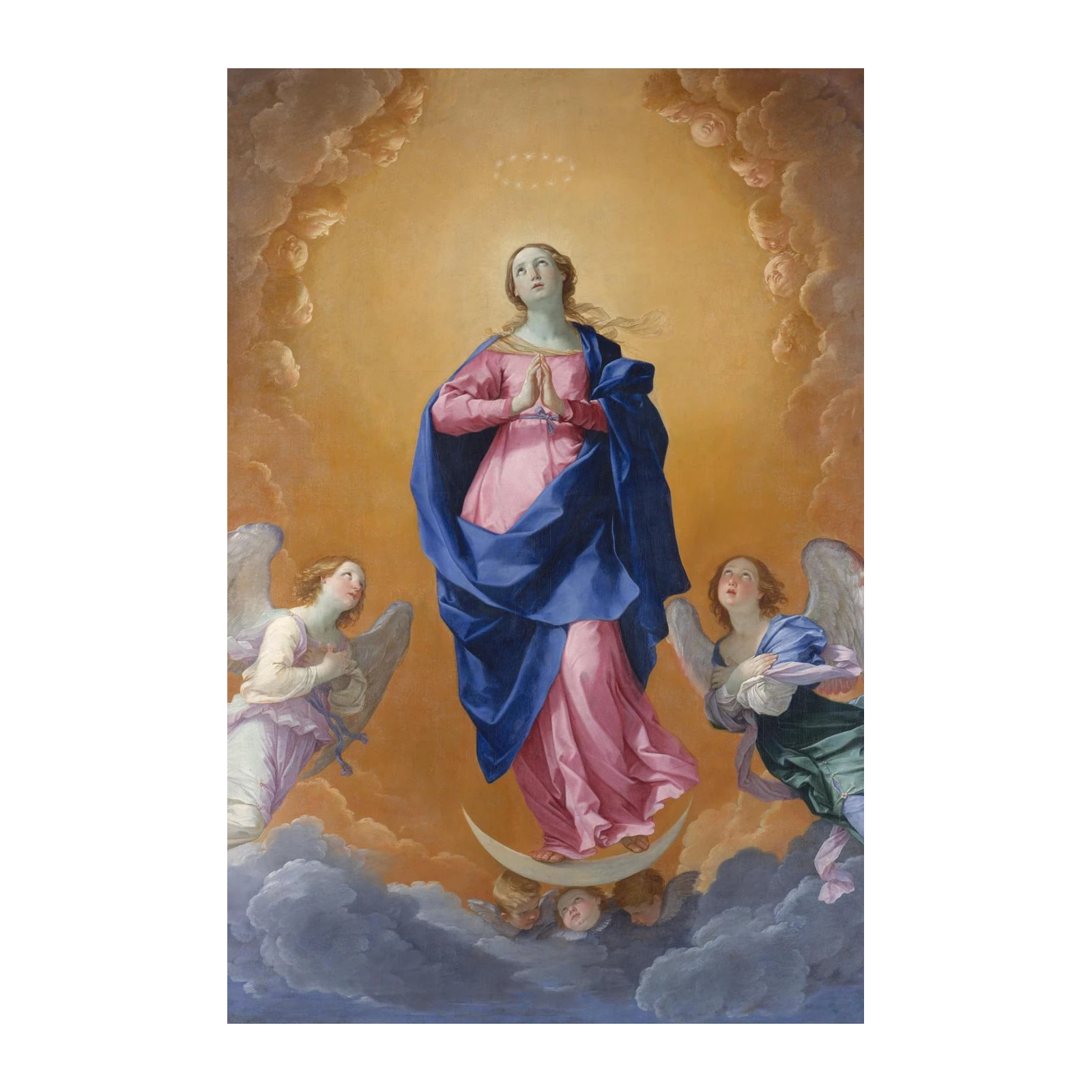 Celestial Virgin Mary Angels Wall Art