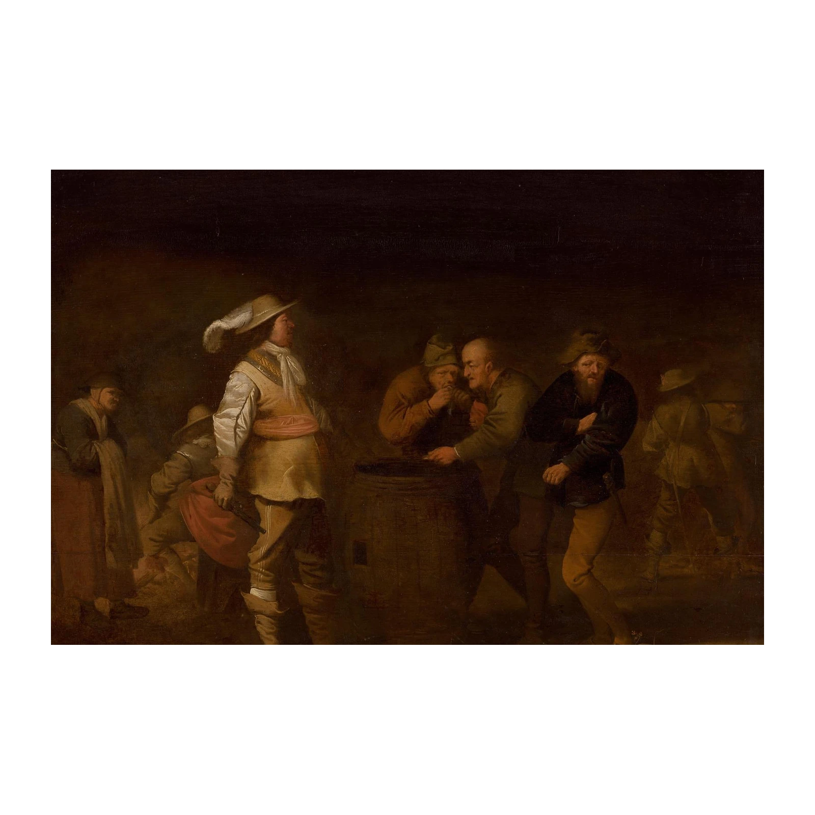 Vintage Tavern Scene Wall Art for Home